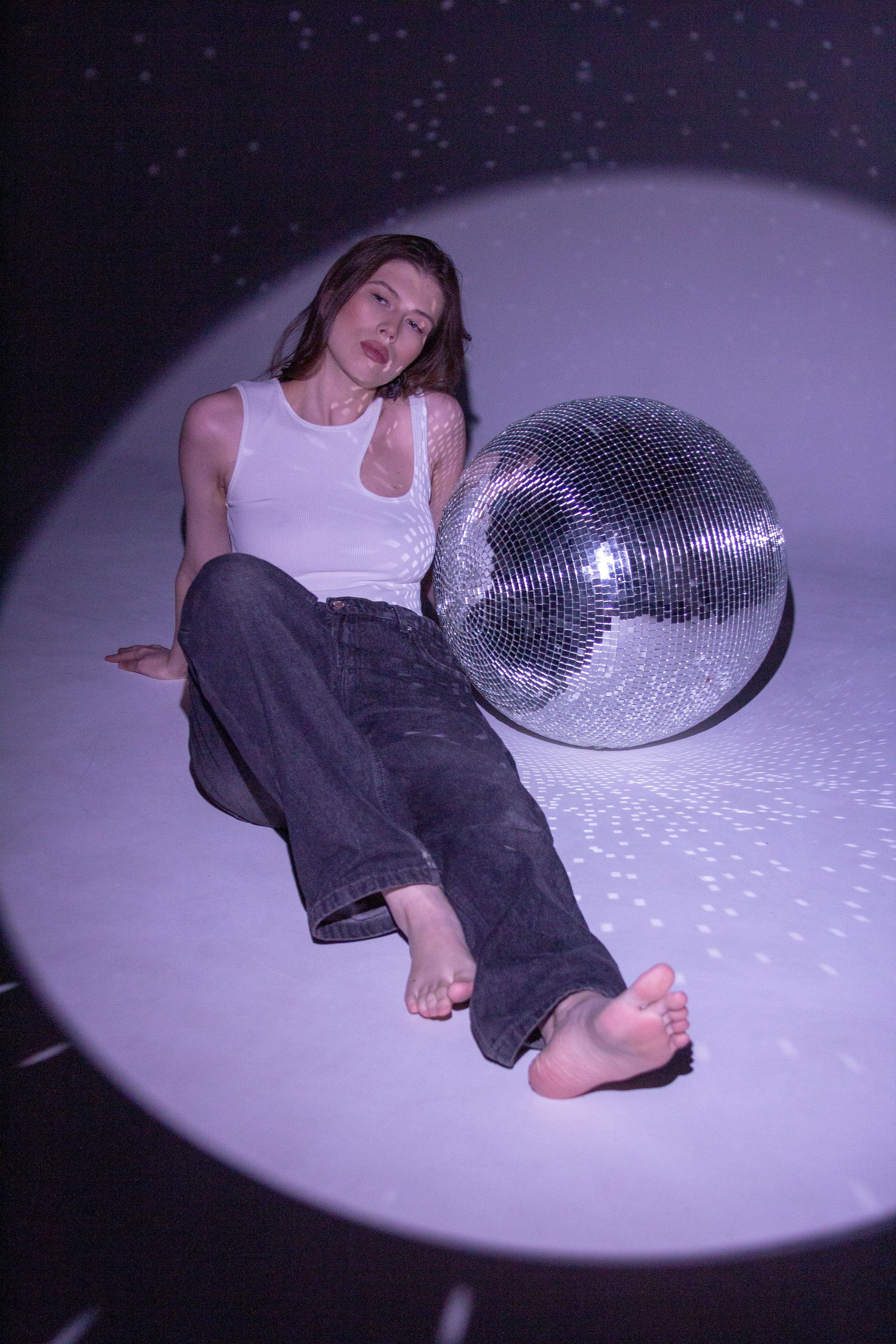 С дискошаром. Портретный фотограф в Москве и Московской области Гнутиков Сергей