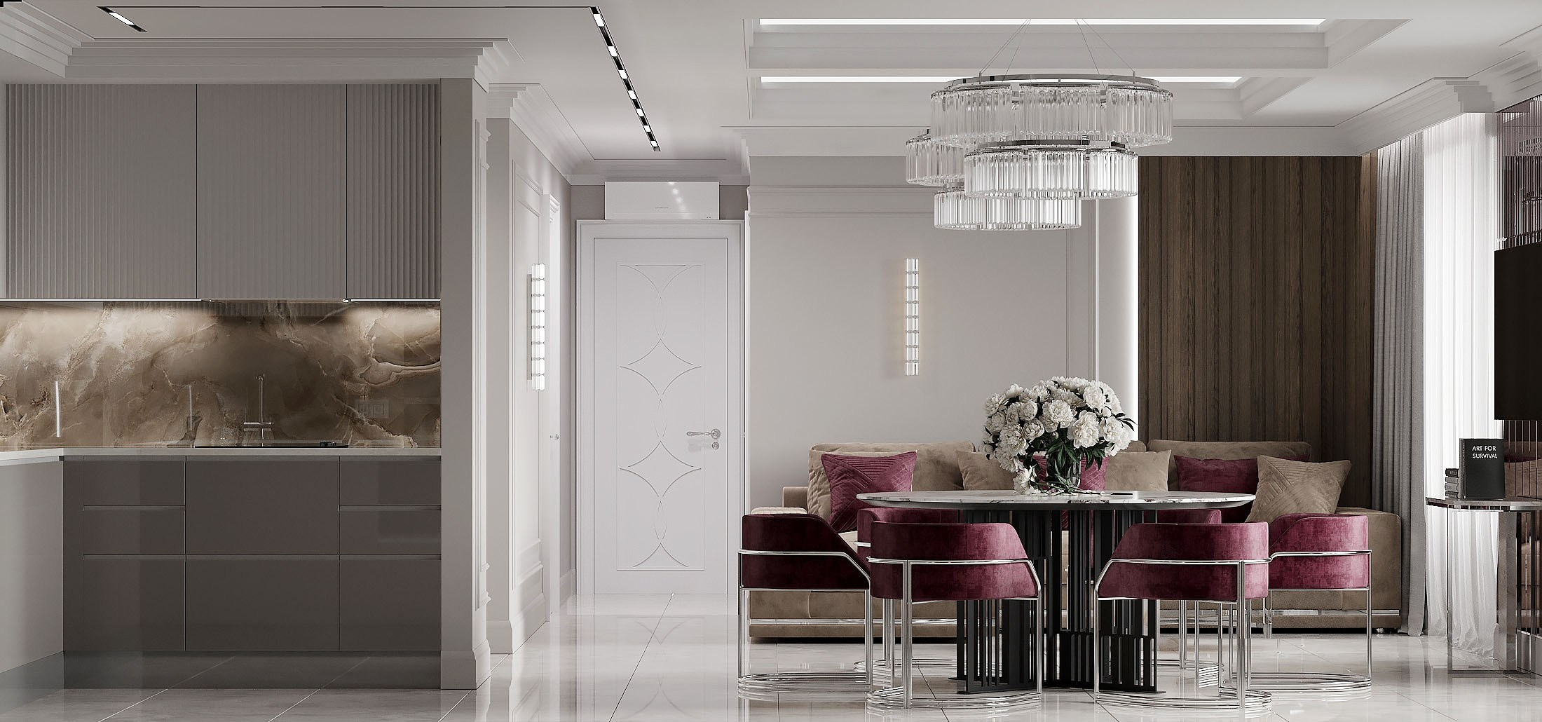 ЖК D1, 90 м² | МОСКВА. Design interior-Samsonyan R