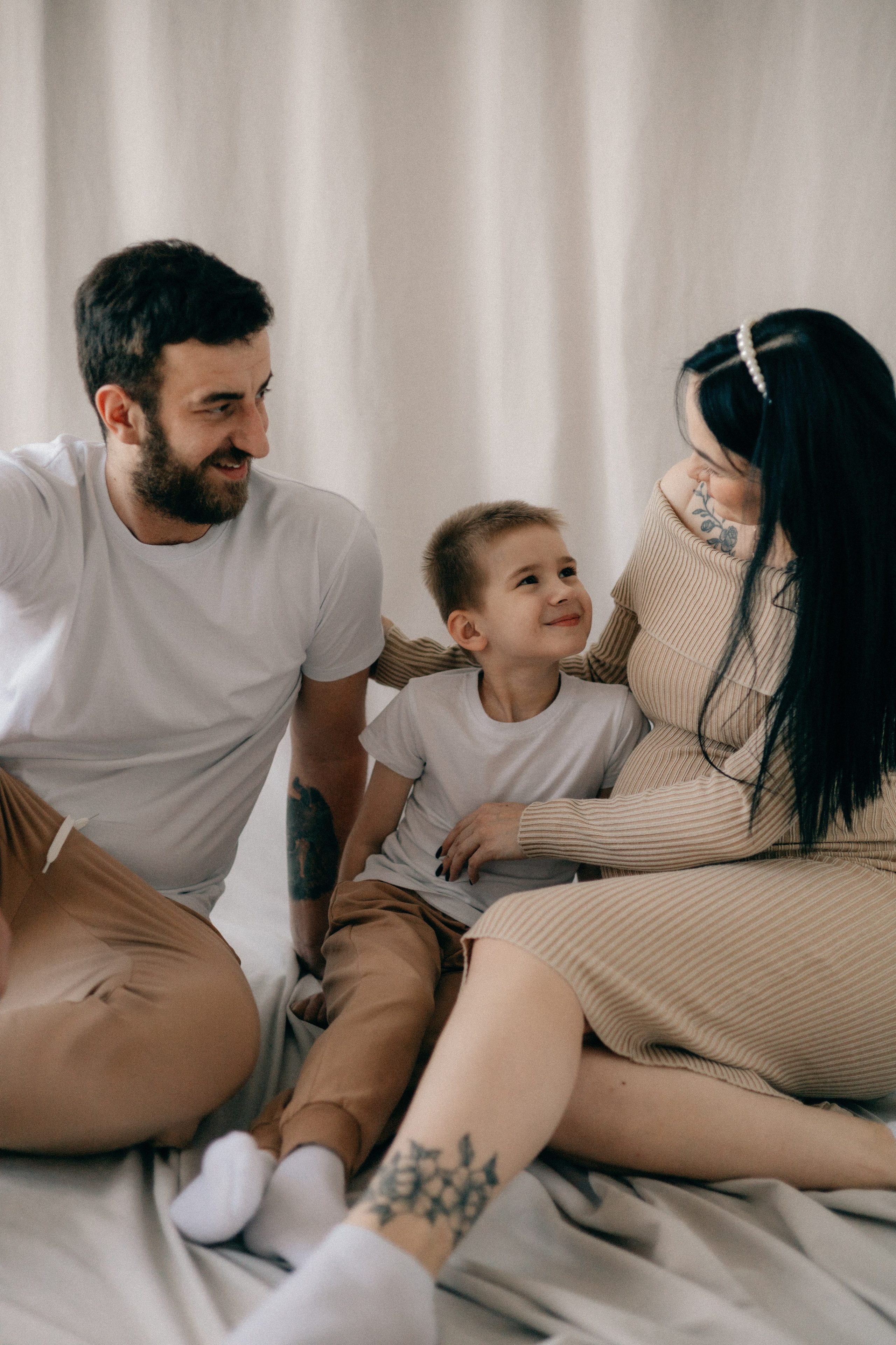 Евгения, Александр и Тимофей. Фотограф София Комкина