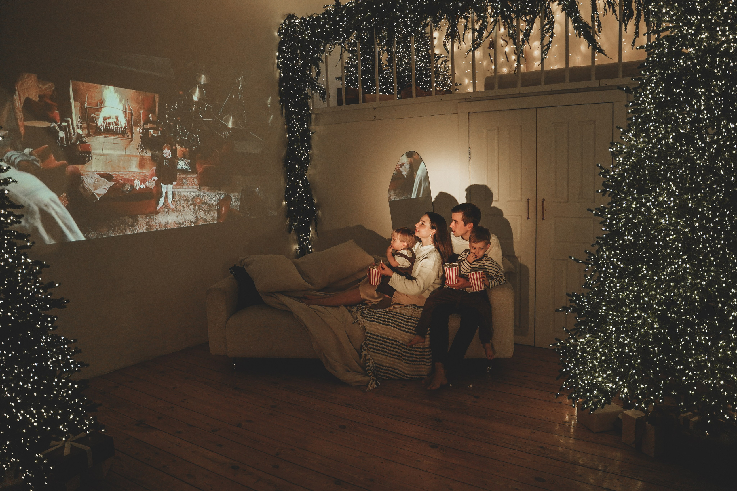Новогодняя ночная фотосессия. Семейный и женский фотограф в Краснодаре Анастасия Приймак