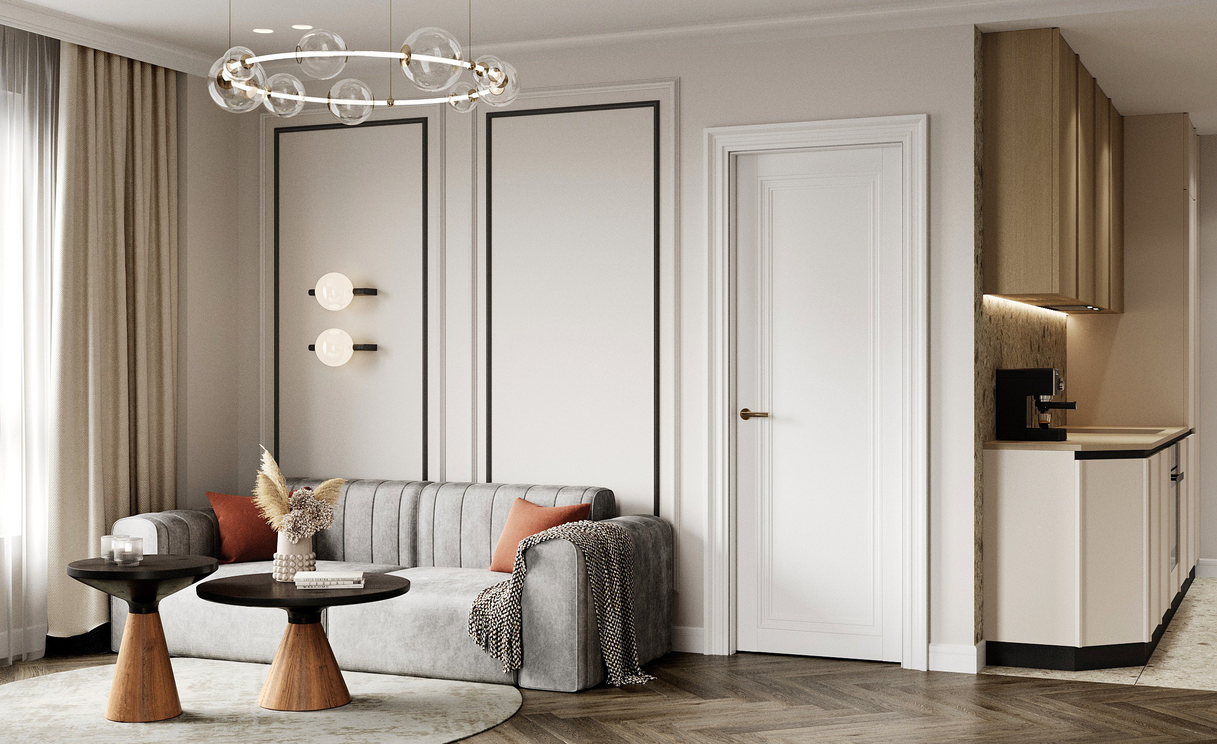 Appartment 75 sq m. Профессиональный дизайнер интерьера