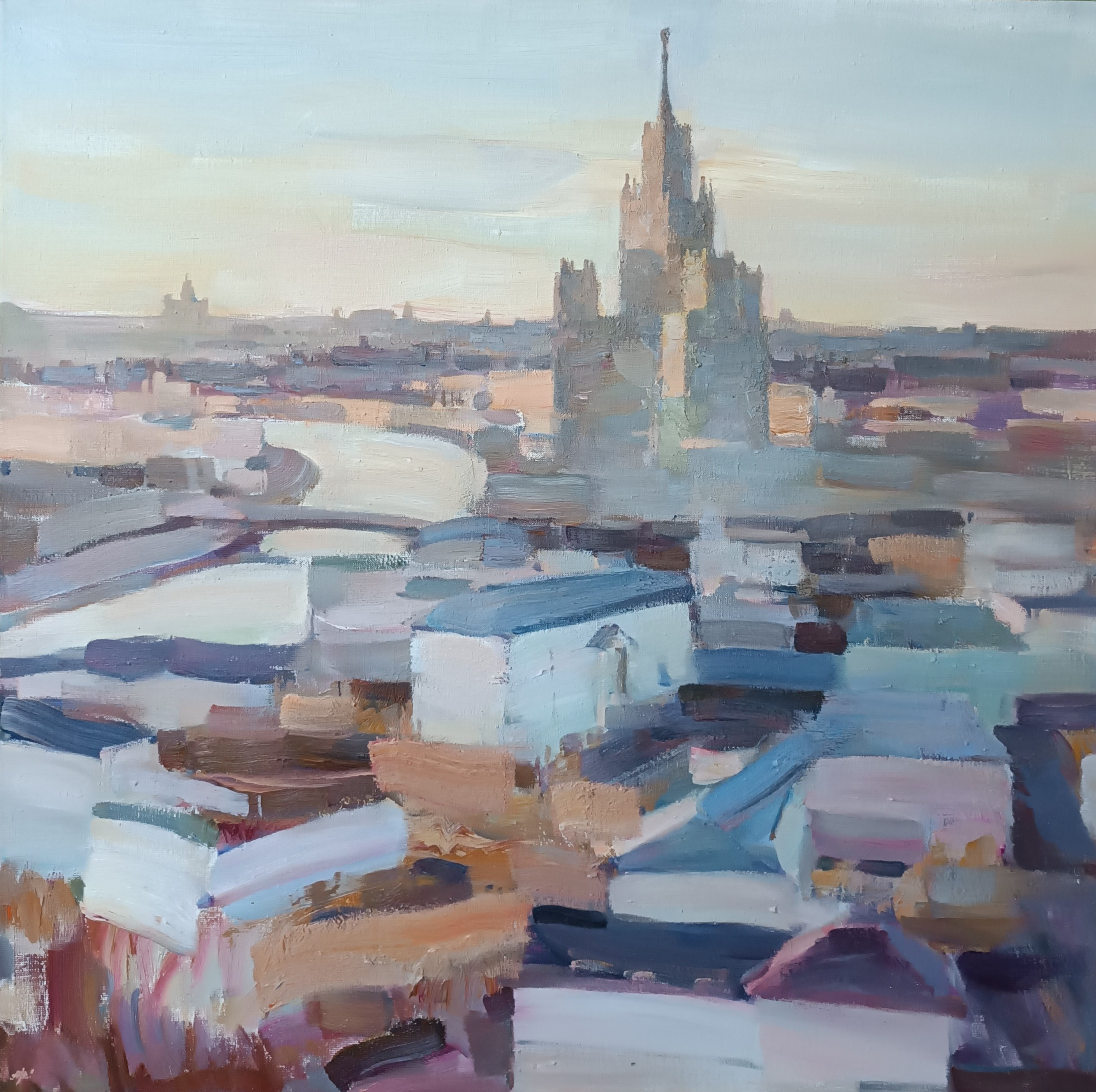 Тёплый вечер. Художник Алексей Никольский