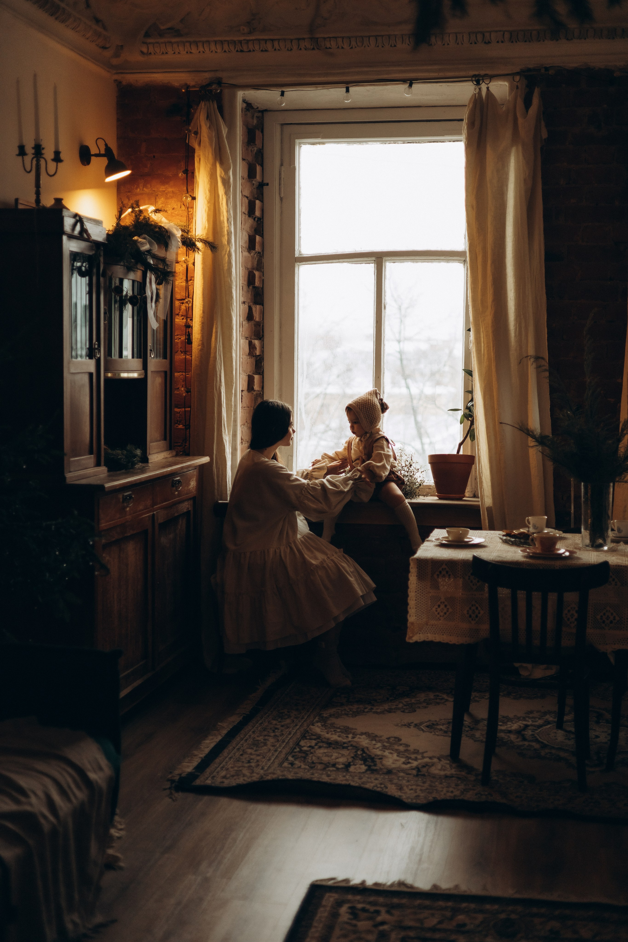 Валя и малышка Ева. Семейный, домашний, ньюборн фотограф Москва Цветкова Елизавета