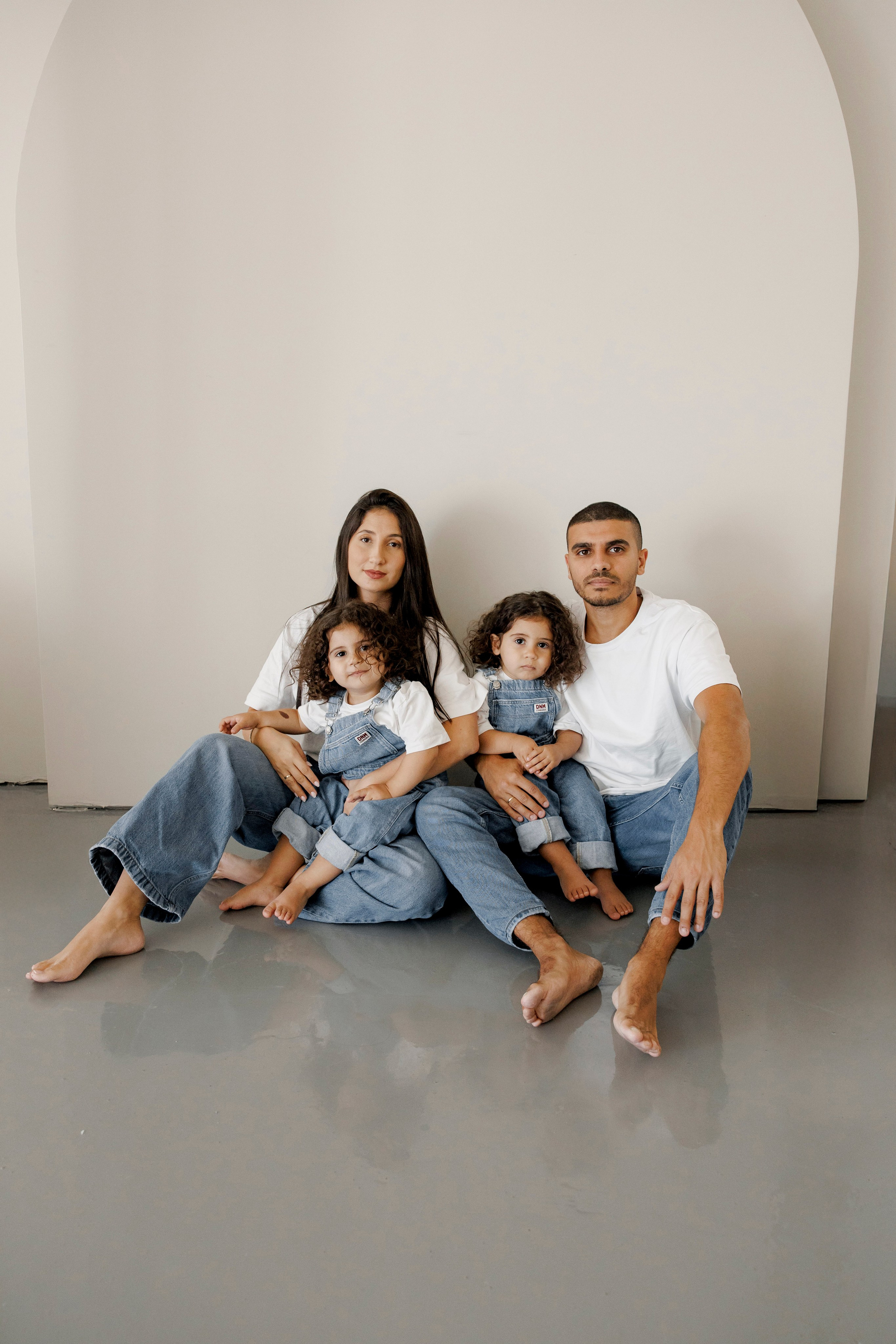 Family photoshoot inside the studio in Hadera. Wedding and family photographer