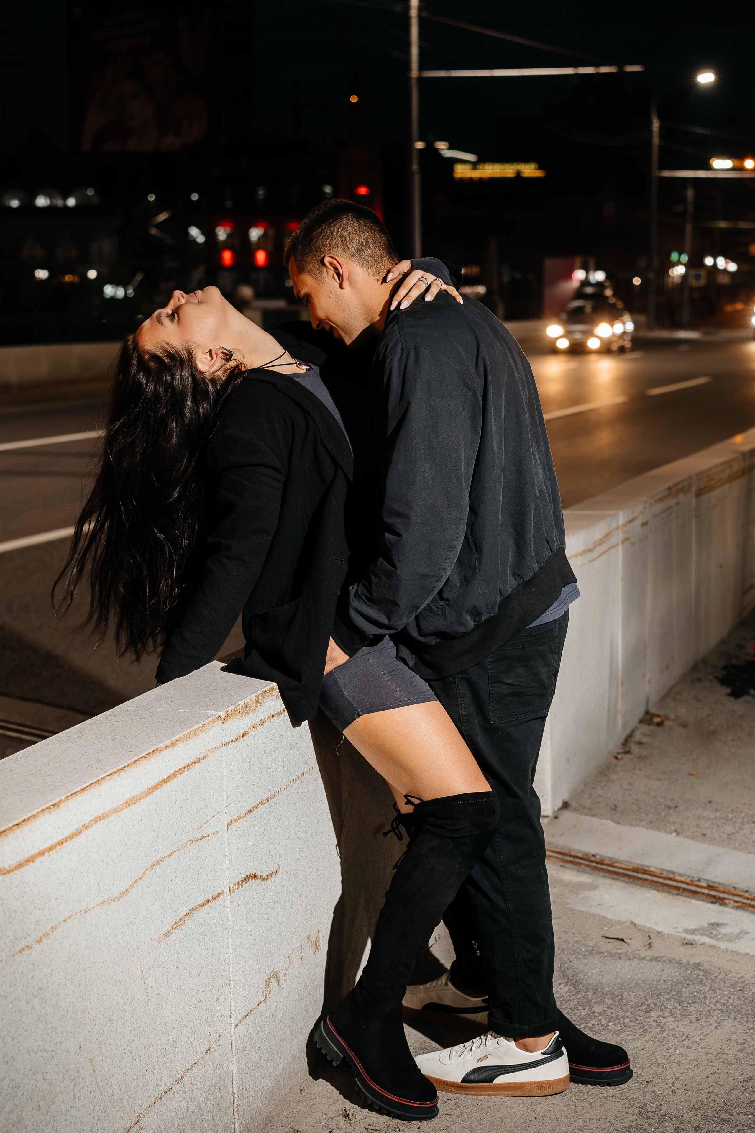 Прогулка по ночному городу. Свадебный фотограф Барнаул Алексей Павлов