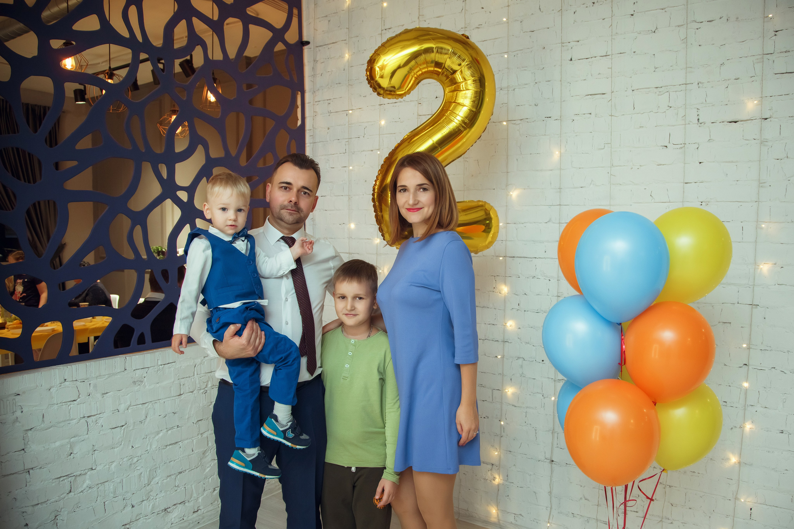 2 годика Артемию. Фотограф на Крещение, семейный фотограф в Москве