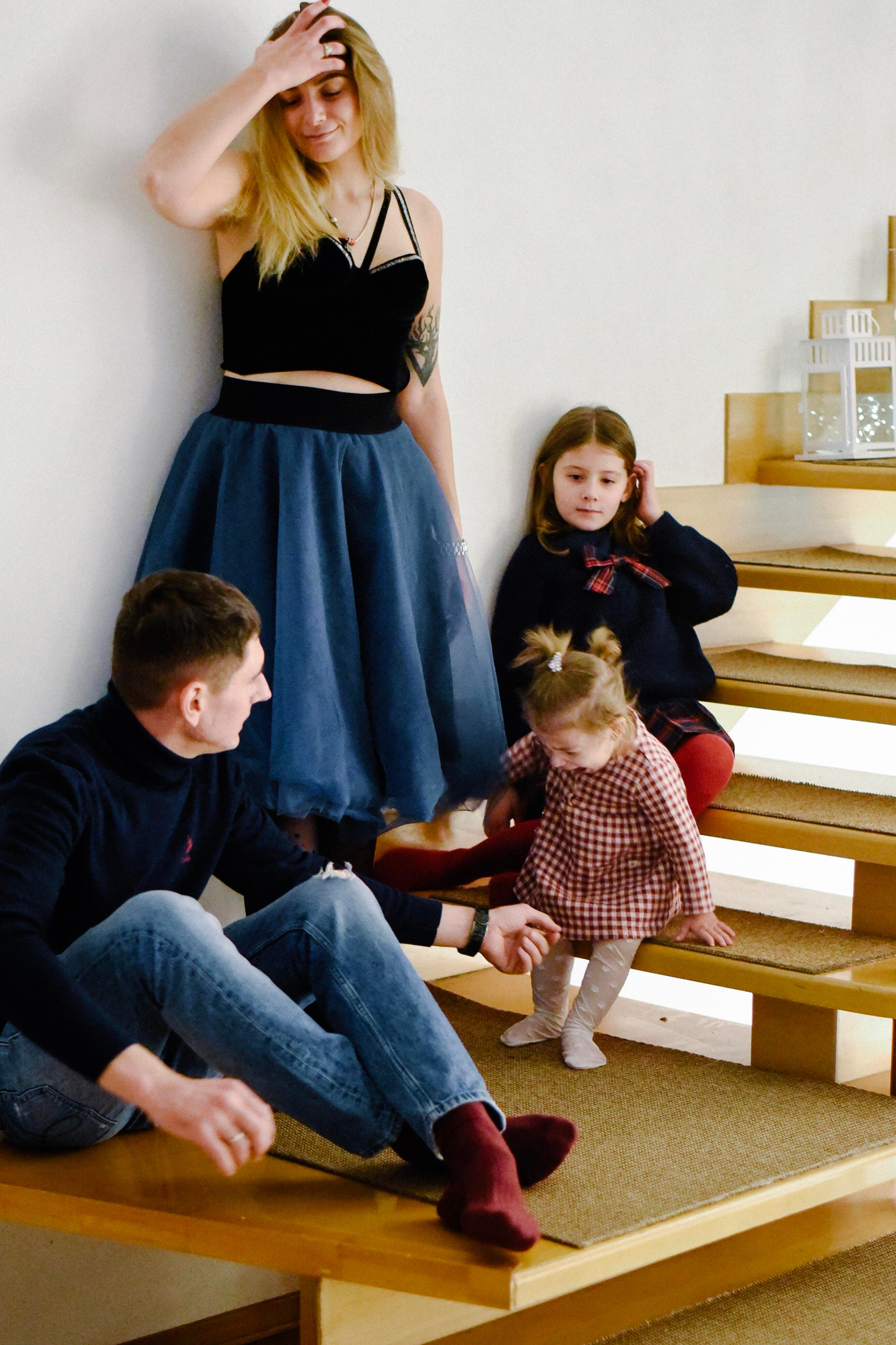 Александра, Илья и девочки Новогодняя. Фотограф Лола Волна, город Москва