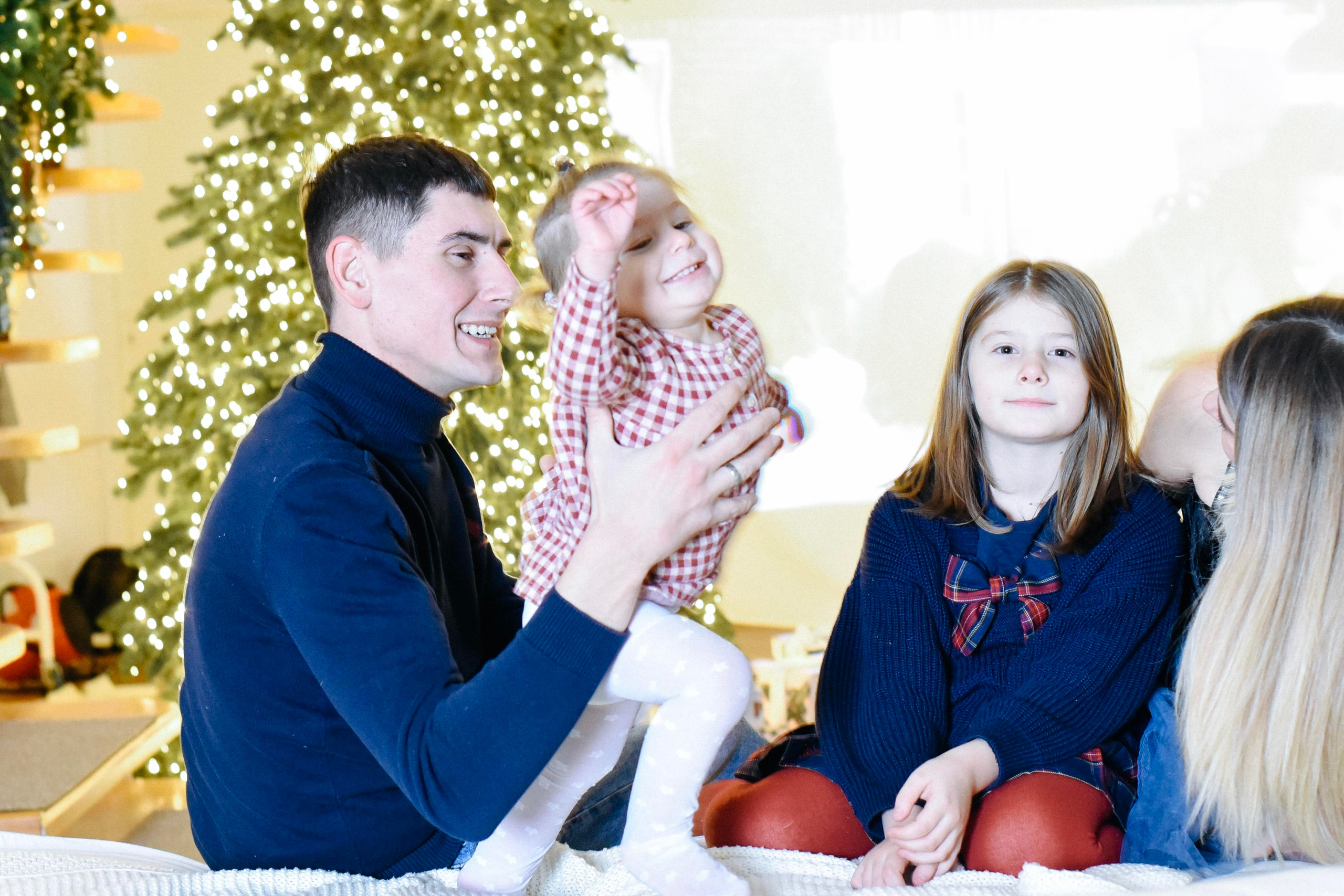 Александра, Илья и девочки Новогодняя. Фотограф Лола Волна, город Москва