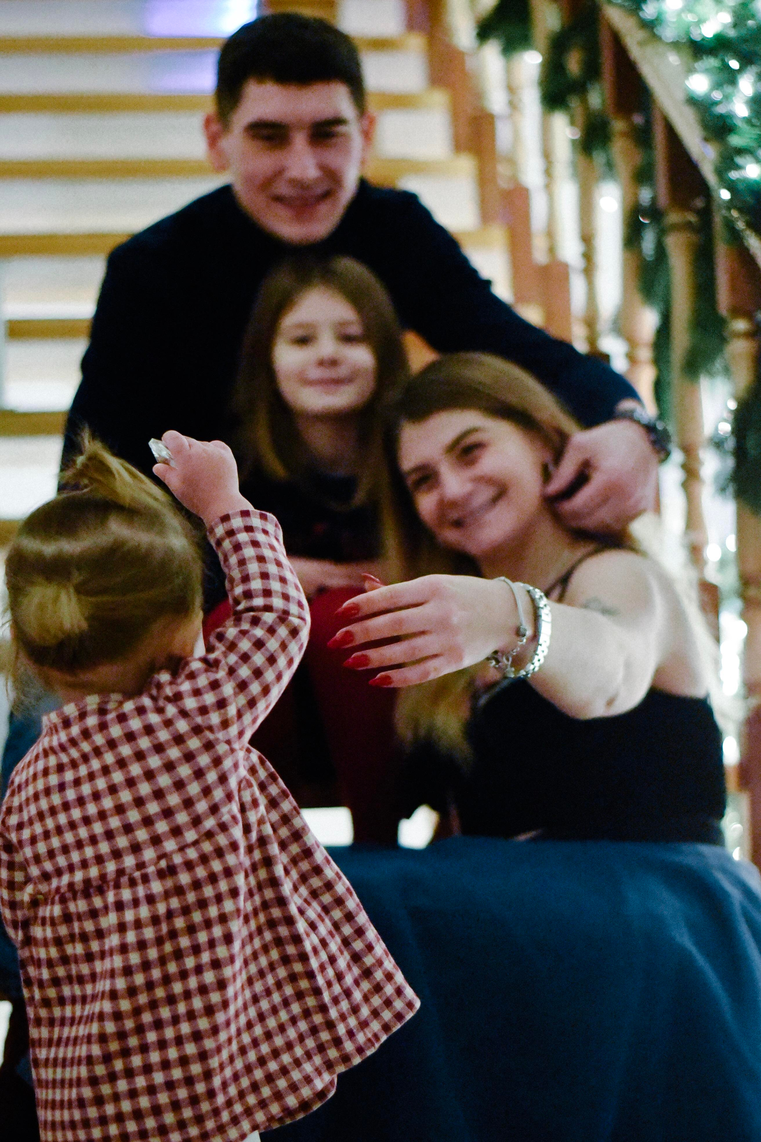 Александра, Илья и девочки Новогодняя. Фотограф Лола Волна, город Москва