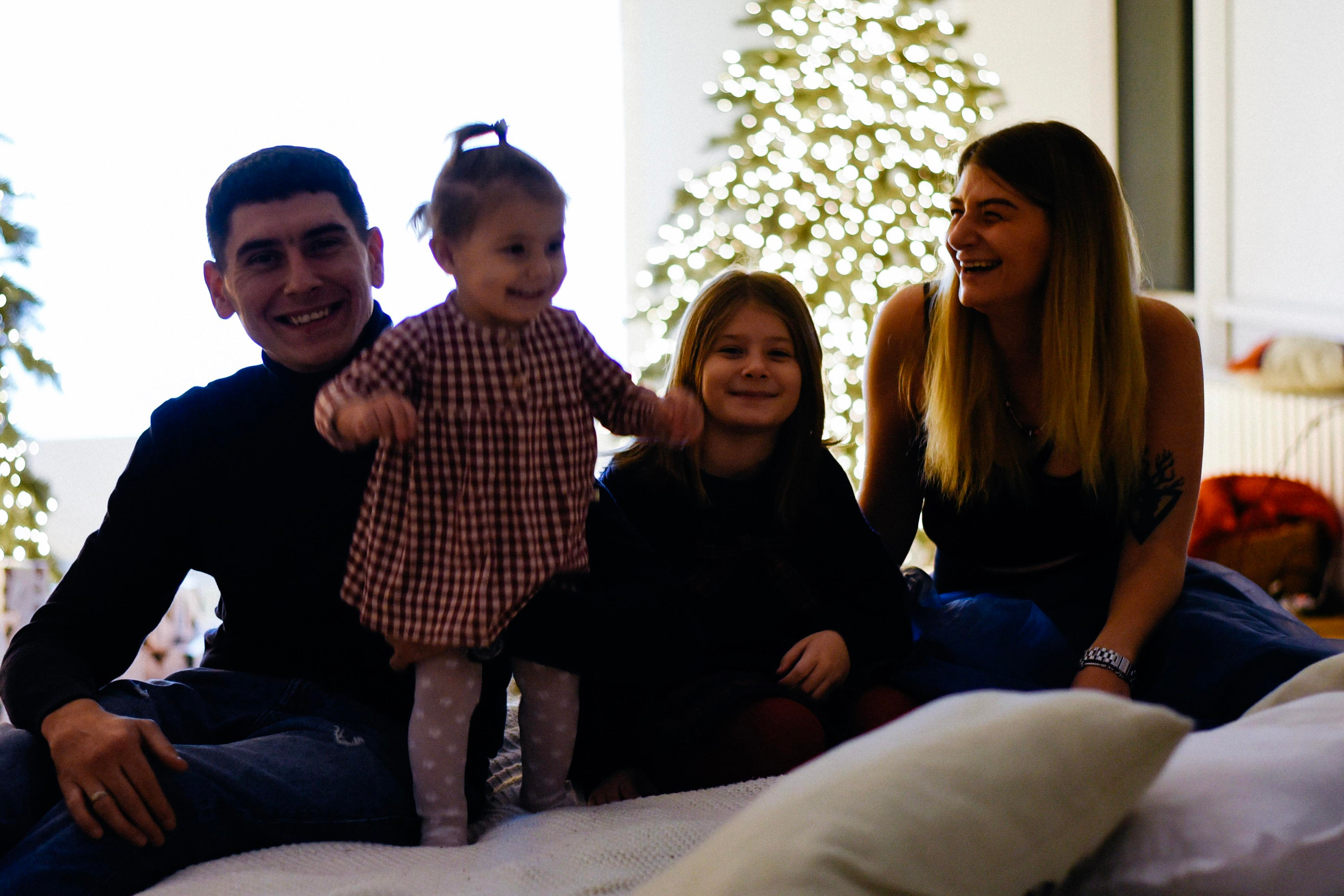 Александра, Илья и девочки Новогодняя. Фотограф Лола Волна, город Москва