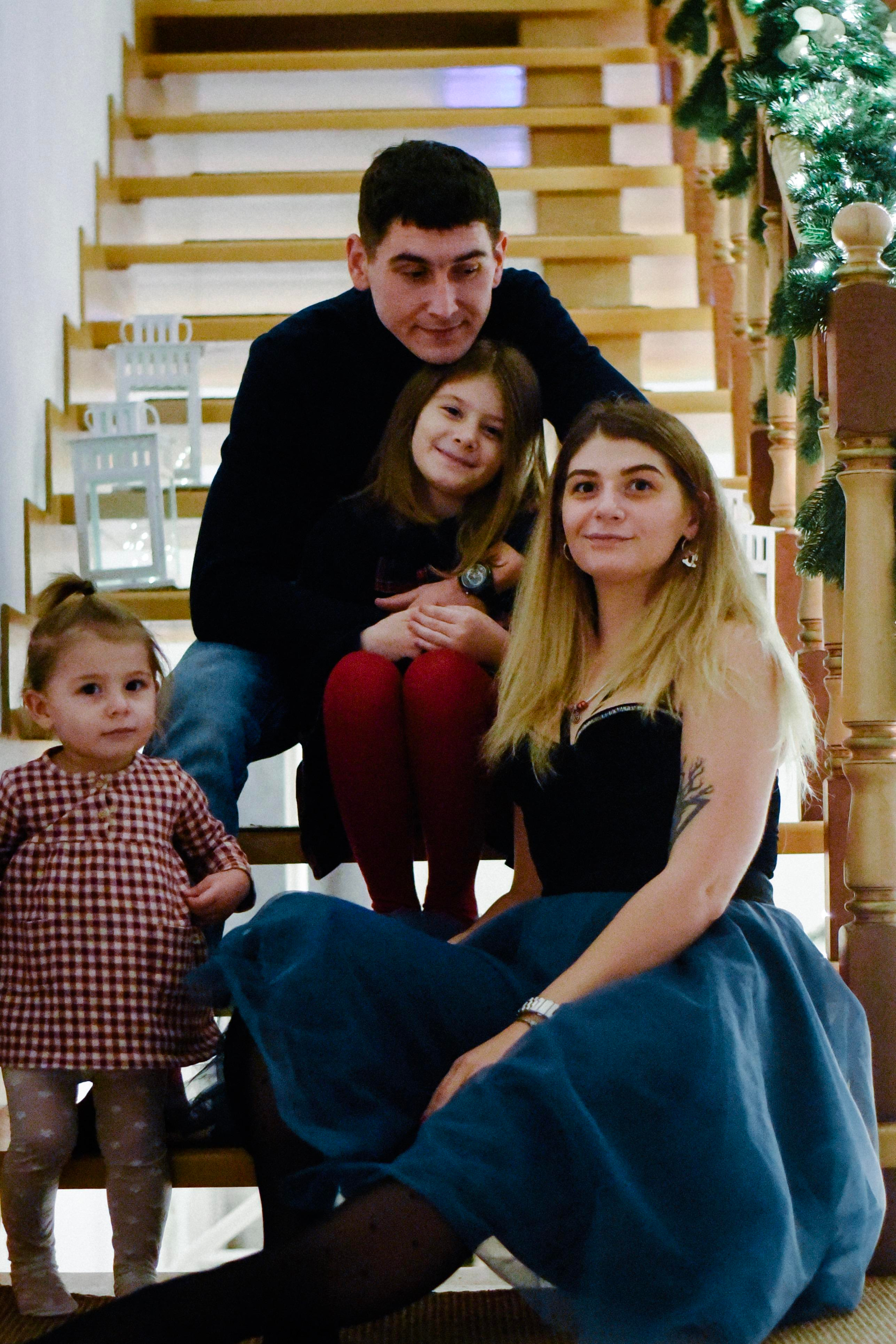 Александра, Илья и девочки Новогодняя. Фотограф Лола Волна, город Москва