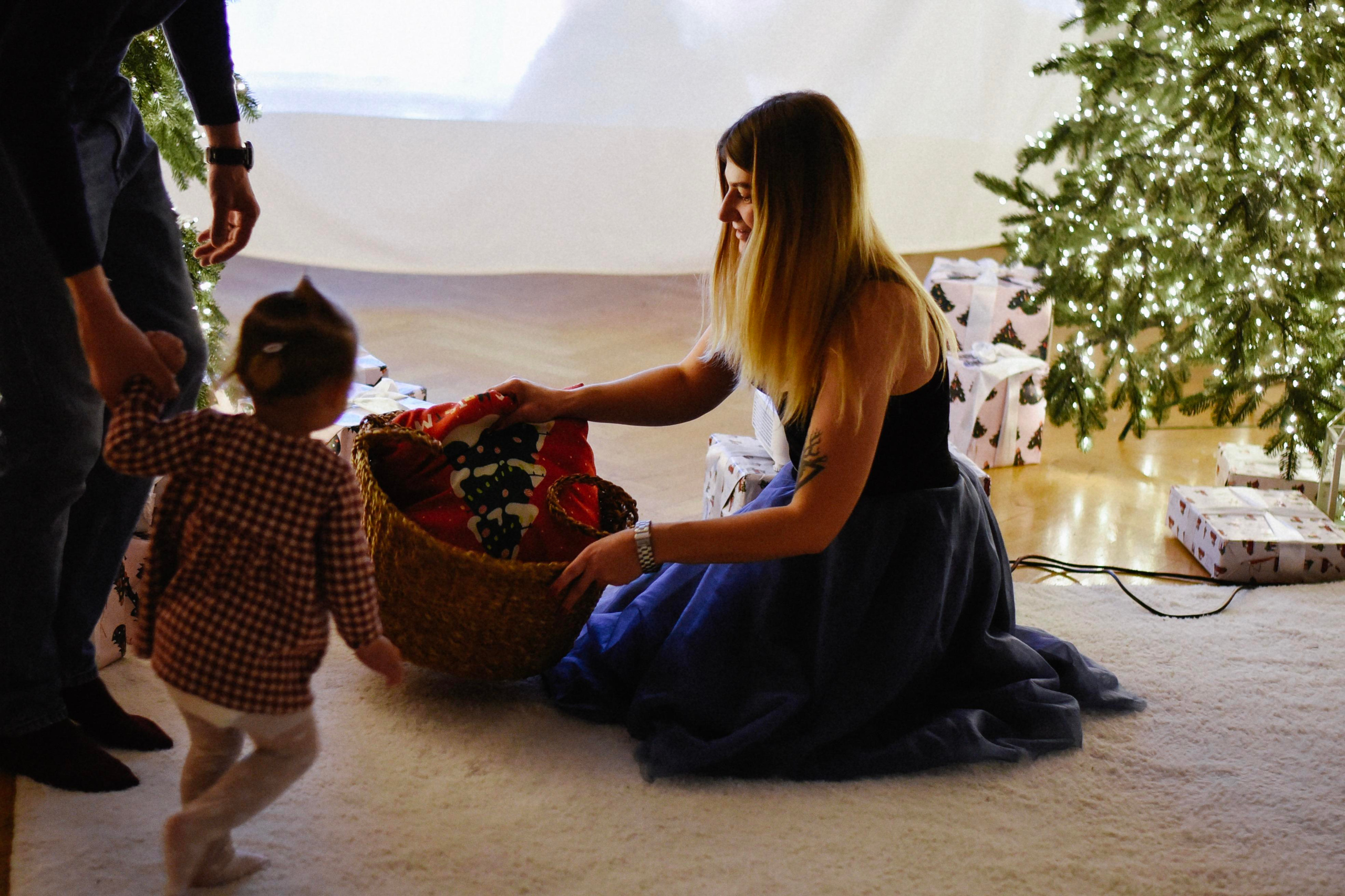 Александра, Илья и девочки Новогодняя. Фотограф Лола Волна, город Москва