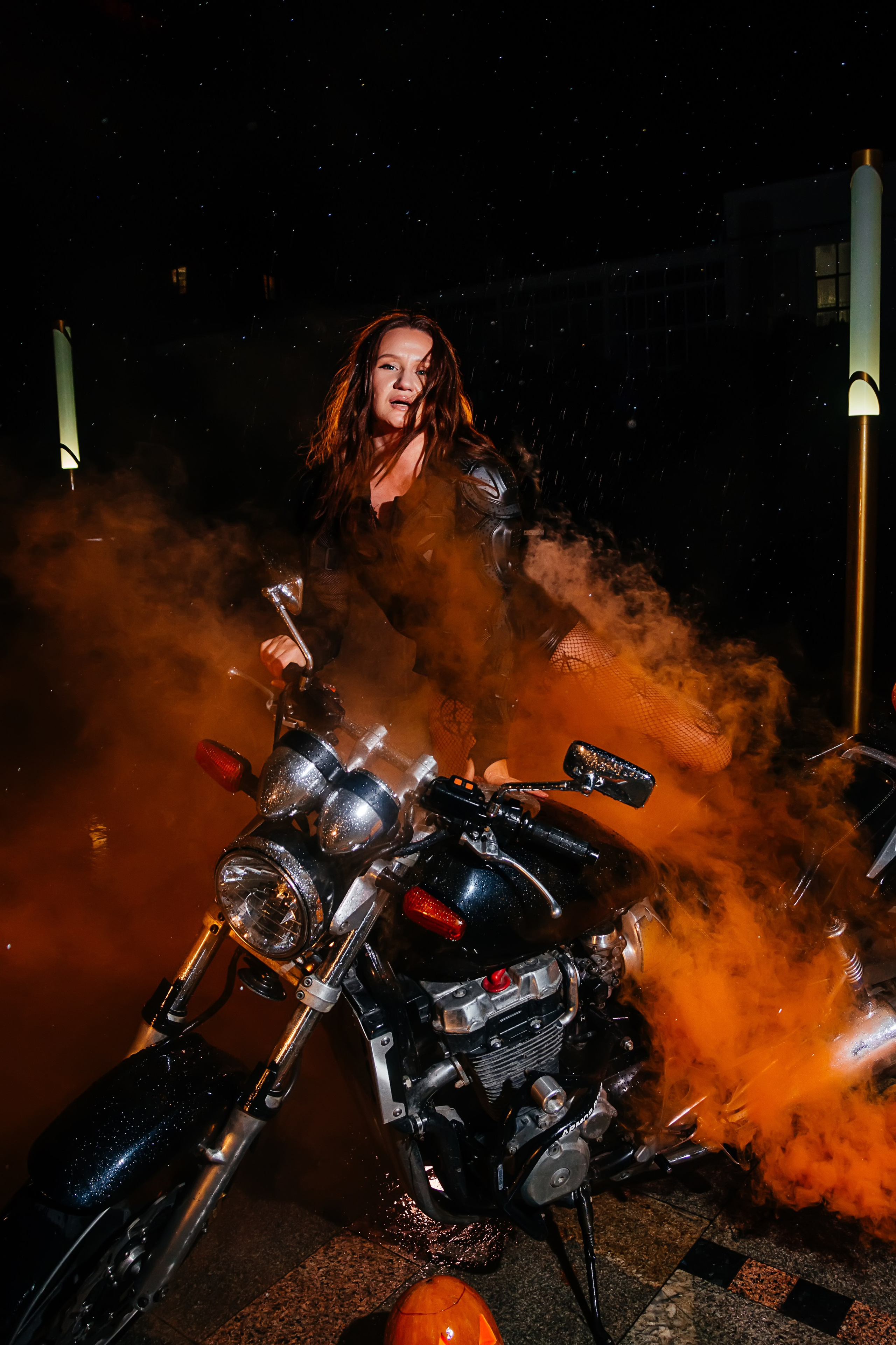 Хэллоуин на мотоцикле. Репортажный и портретный фотограф Анапа Екатерина Волкова