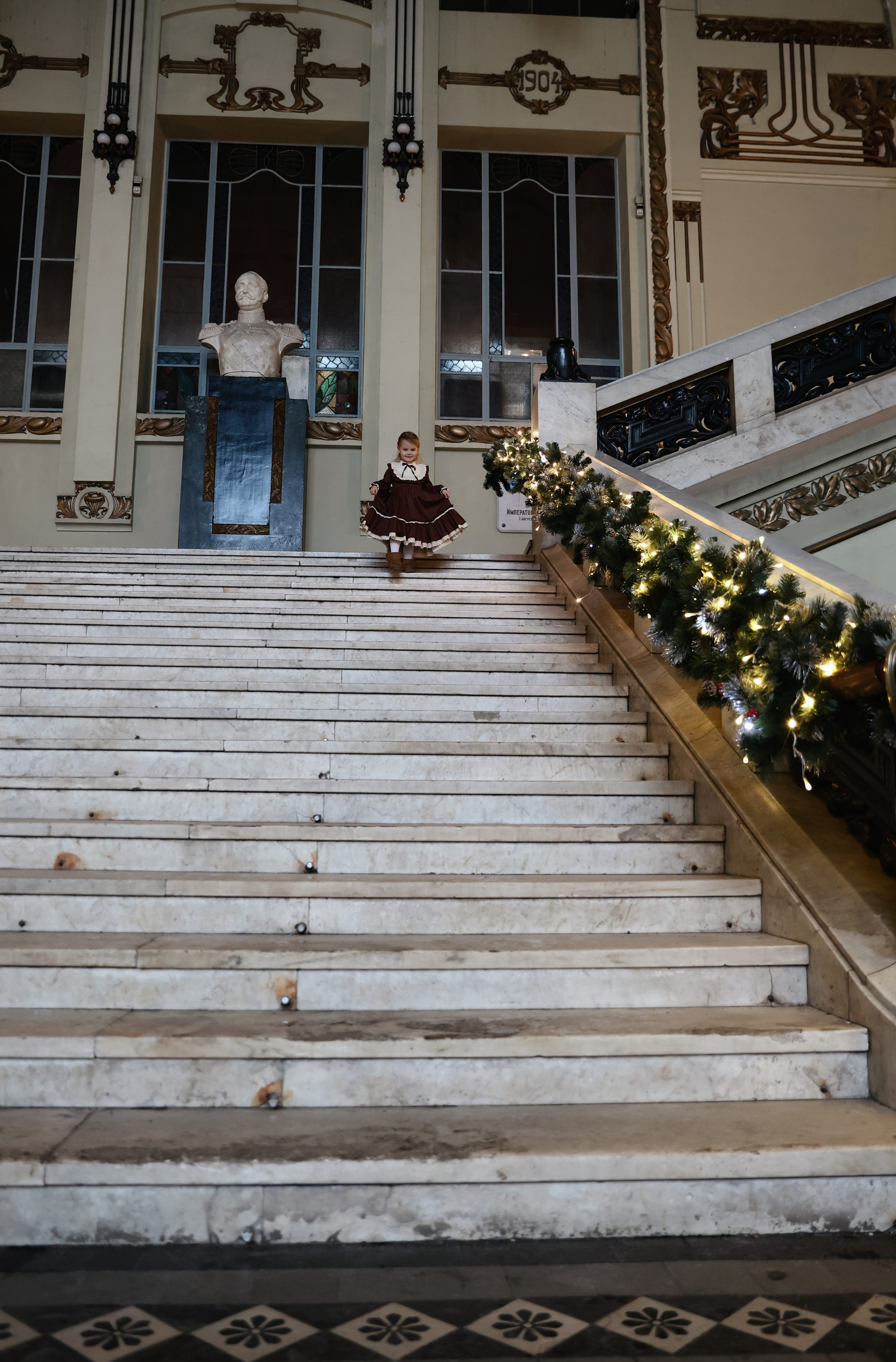 Ретро съемка на Витебском вокзале. Фотограф — Татьяна Кириллова, г. Санкт-Петербург