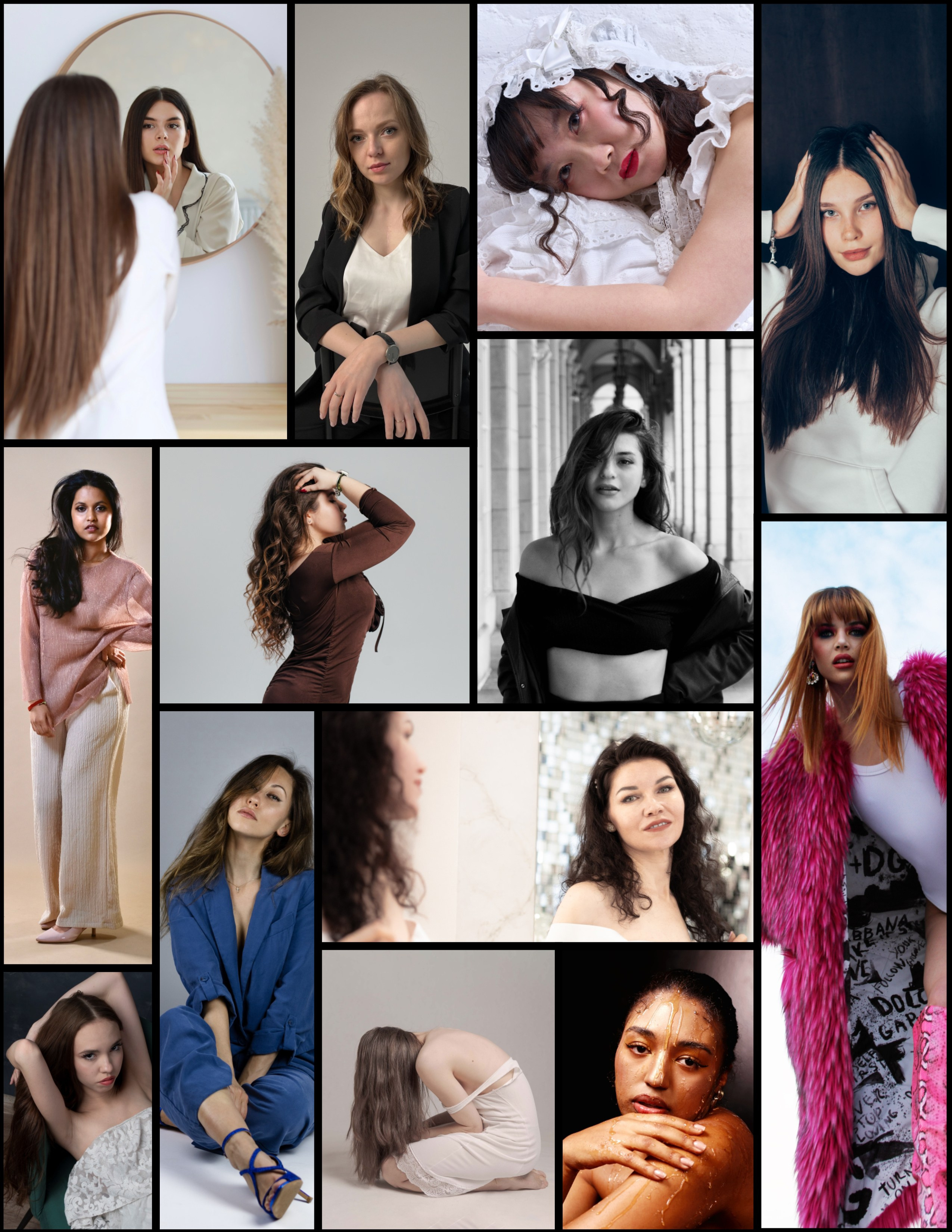 Фотосессия Миланы, опубликованная в глянцевом журнале Marika