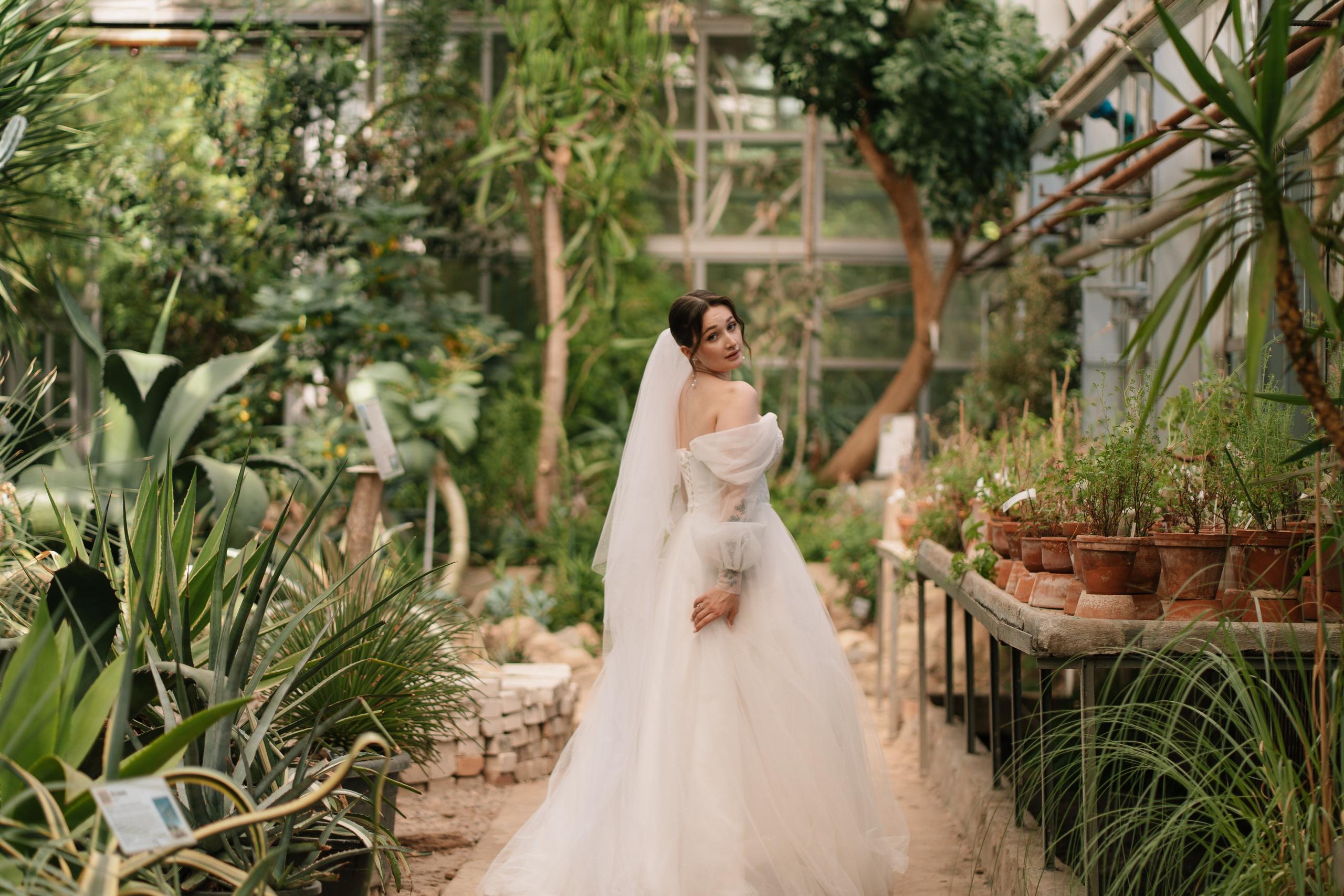 Свадебная фотосессия в оранжерее, Москва. Свадебный фотограф в Москве Анна Полушина