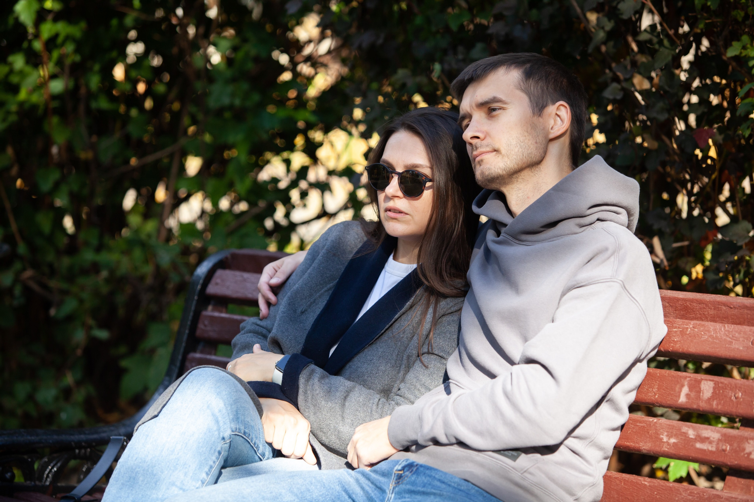 Семейная фотосъемка в саду Баумана. Фотографы в Москве Светлана Устинова и Сергей Грачев