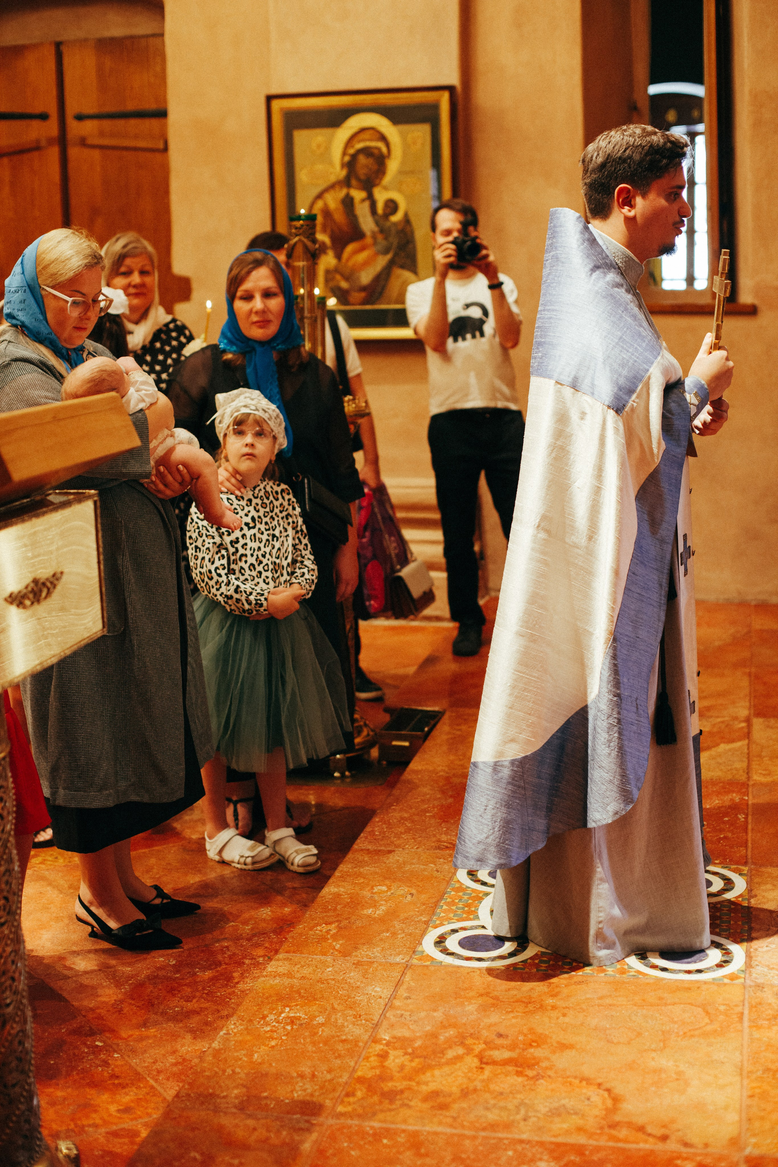 Крещение в храме Антипы, стиль «Kodachrome 64». Фотограф на крещение/венчание