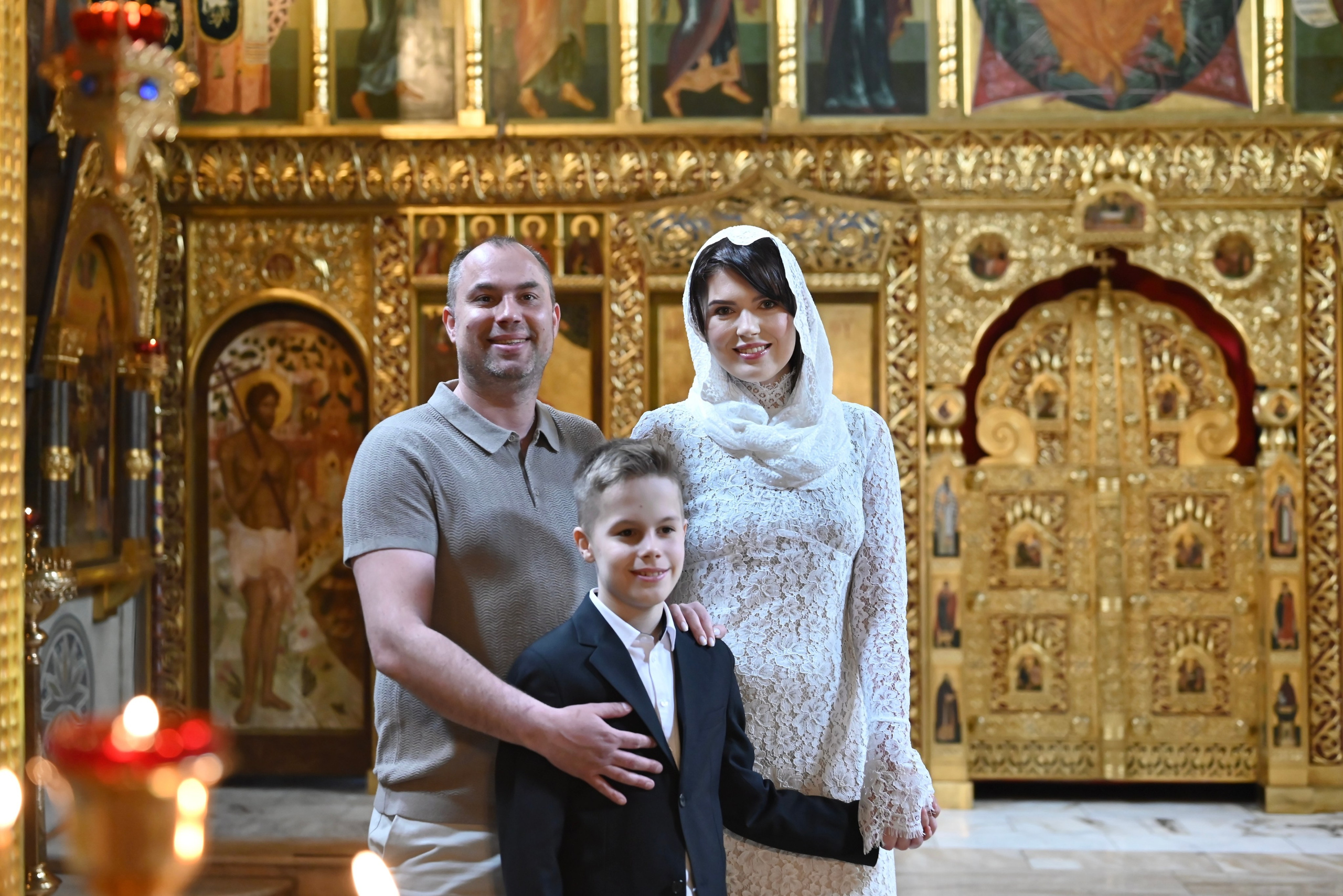 Крещение Арбат мама Ксения. Семейный и детский фотограф Москва