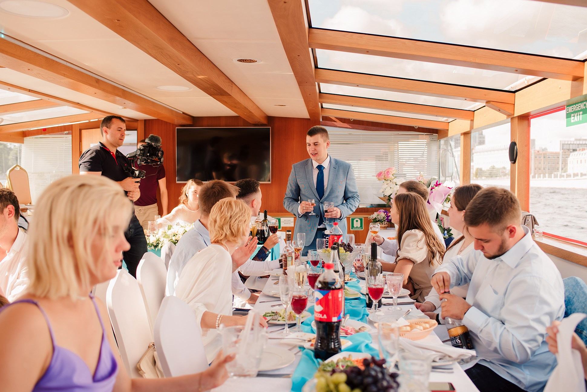 Юля и Андрей. Банкет на воде. Семейный и Свадебный фотограф. Санкт-Петербург. Пушкин