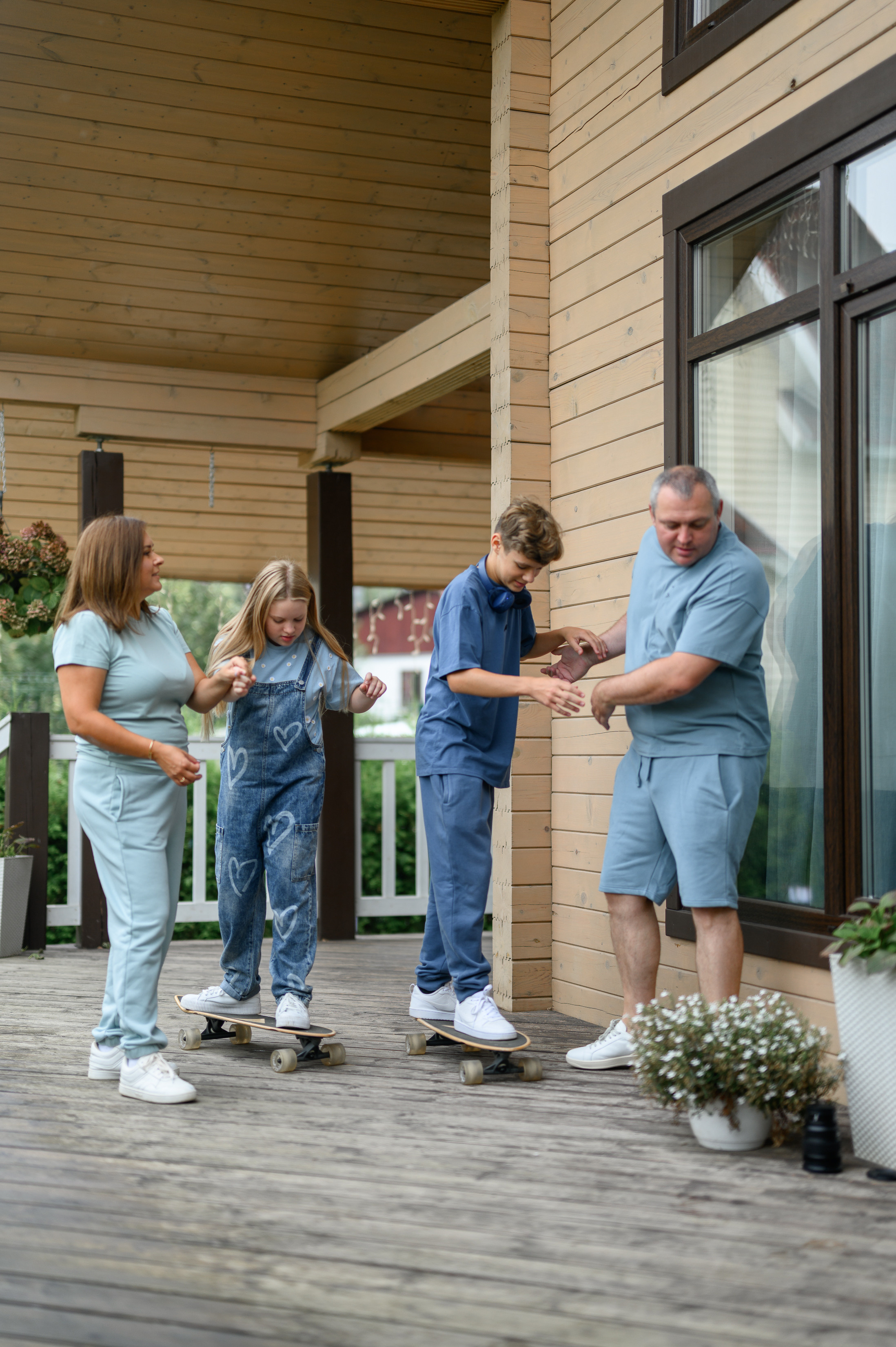 Семейная съёмка в загородном доме. Semerlina.ru