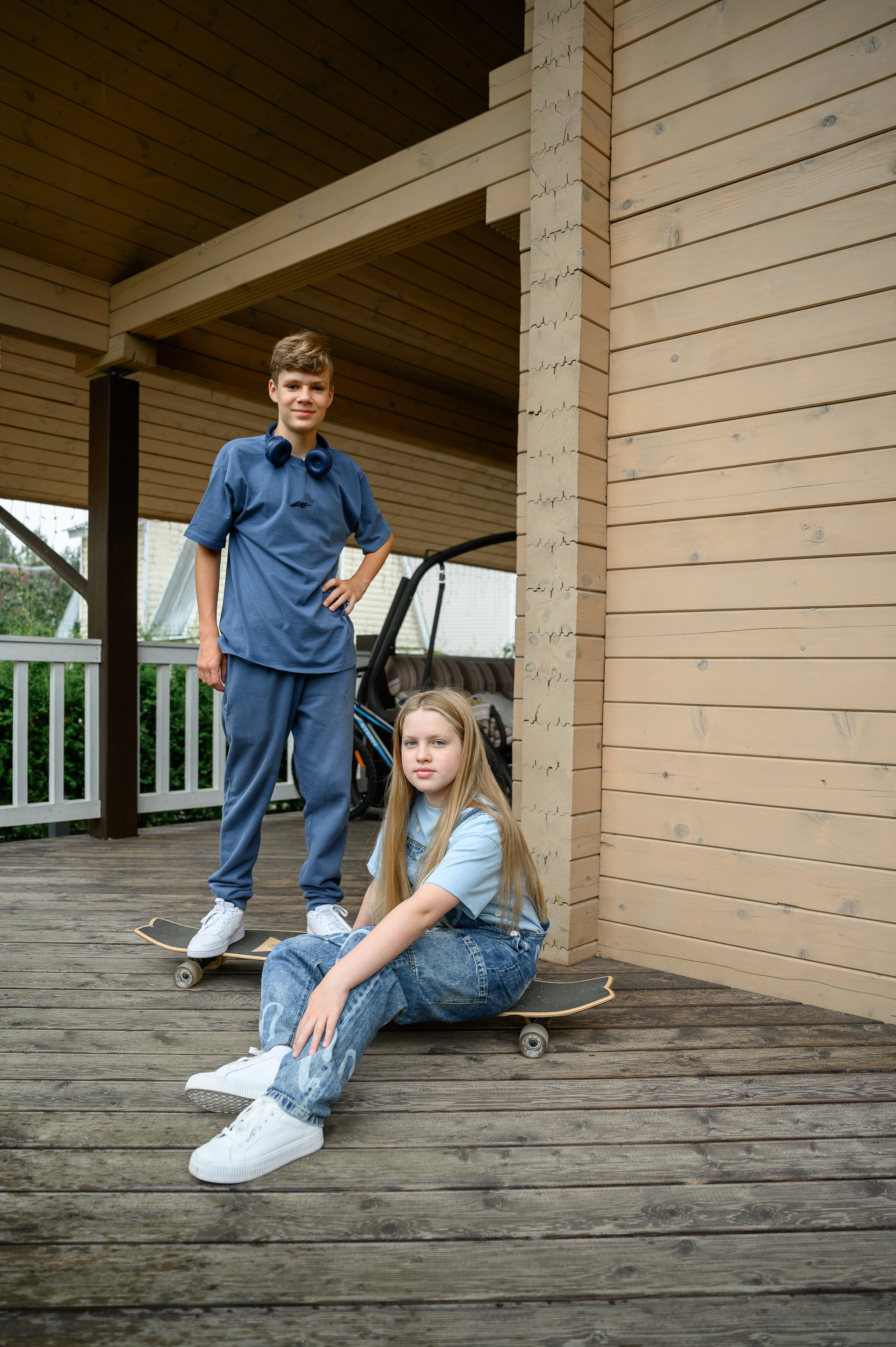 Семейная съёмка в загородном доме. Semerlina.ru