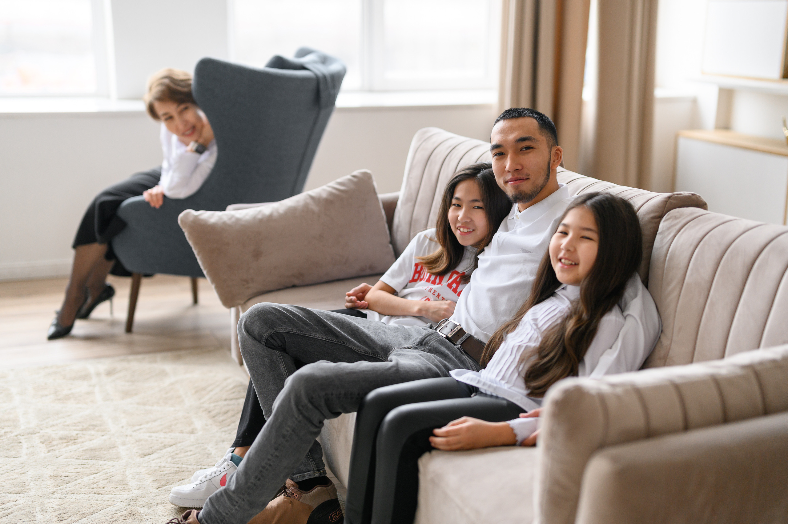 Семейная съёмка в студии. Semerlina.ru