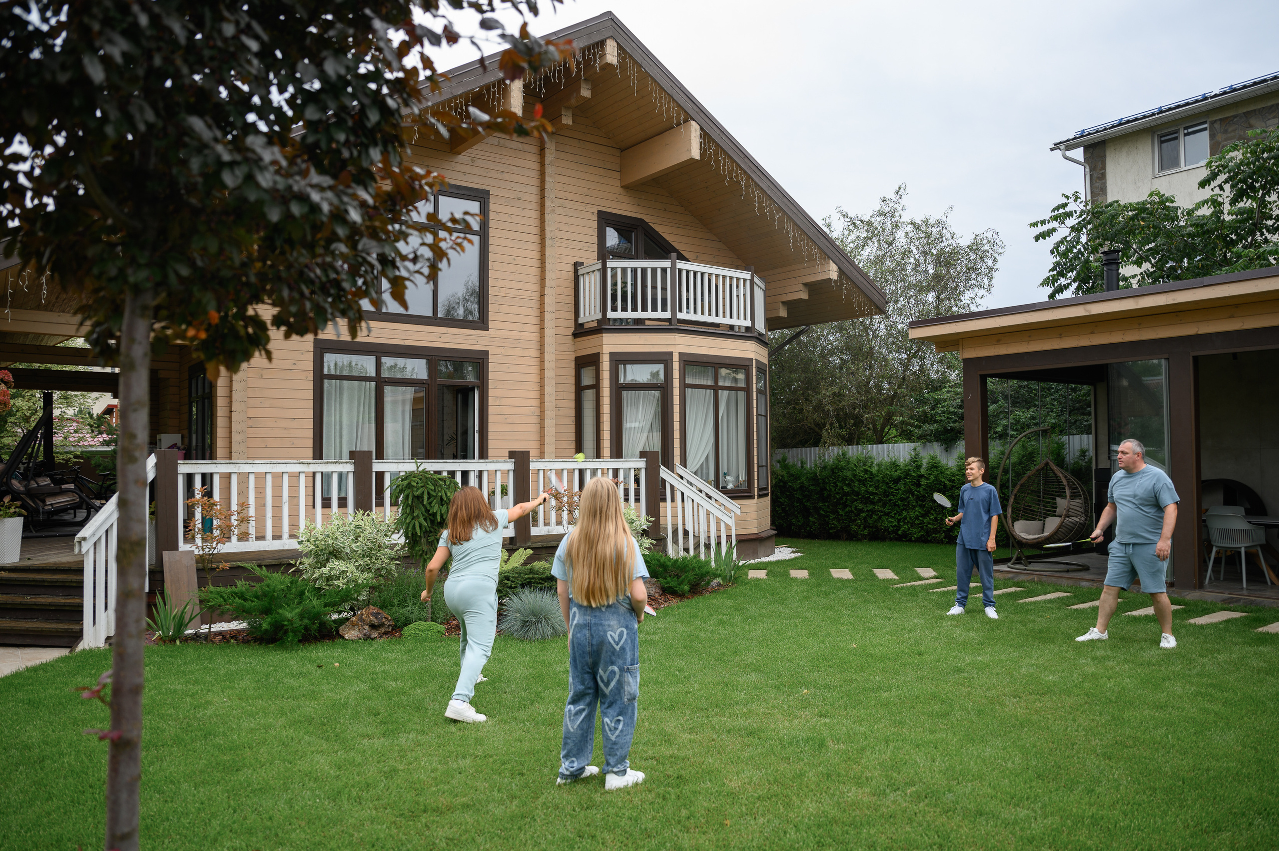 Семейная съёмка в загородном доме. Semerlina.ru