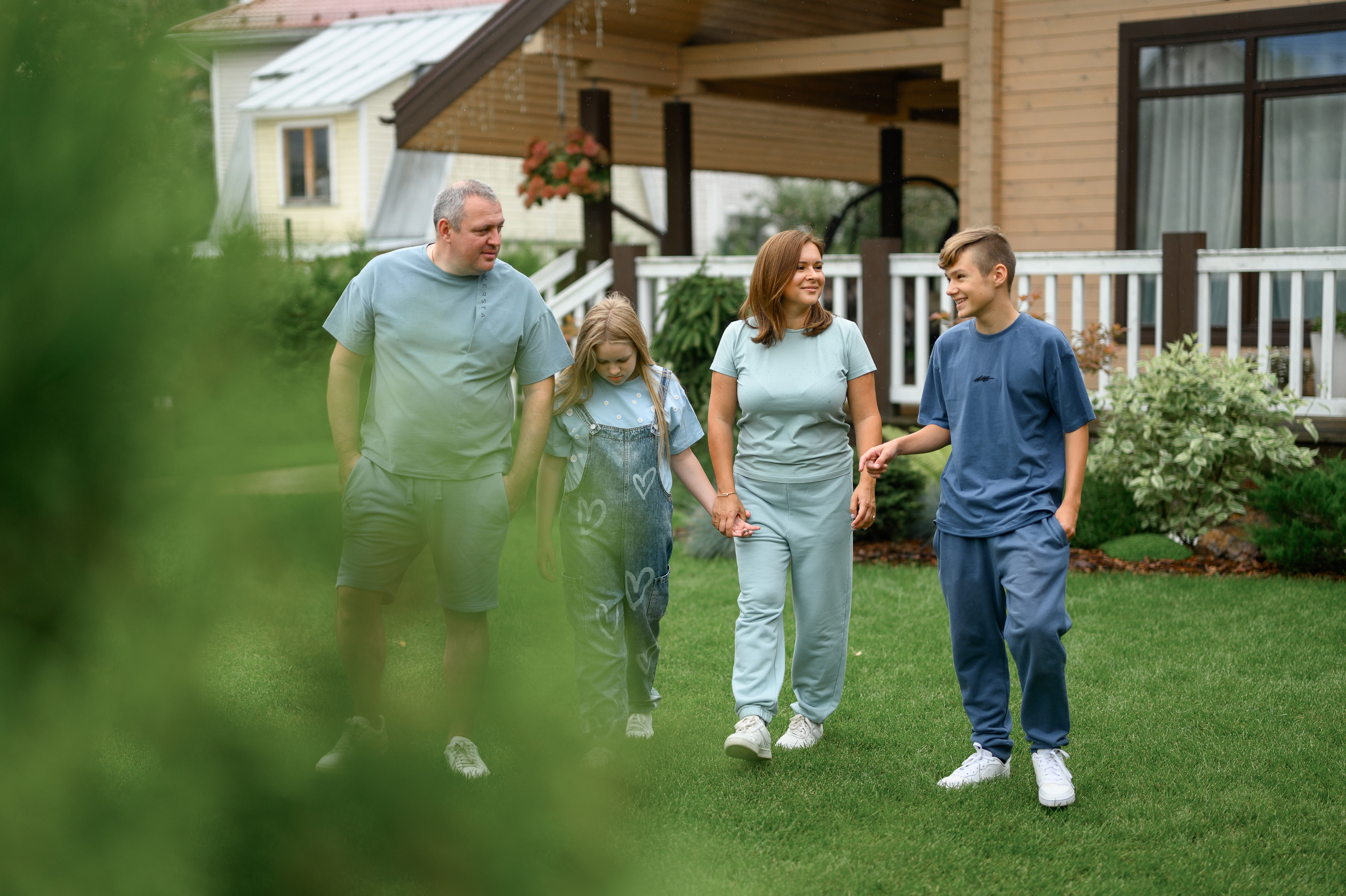 Семейная съёмка в загородном доме. Semerlina.ru