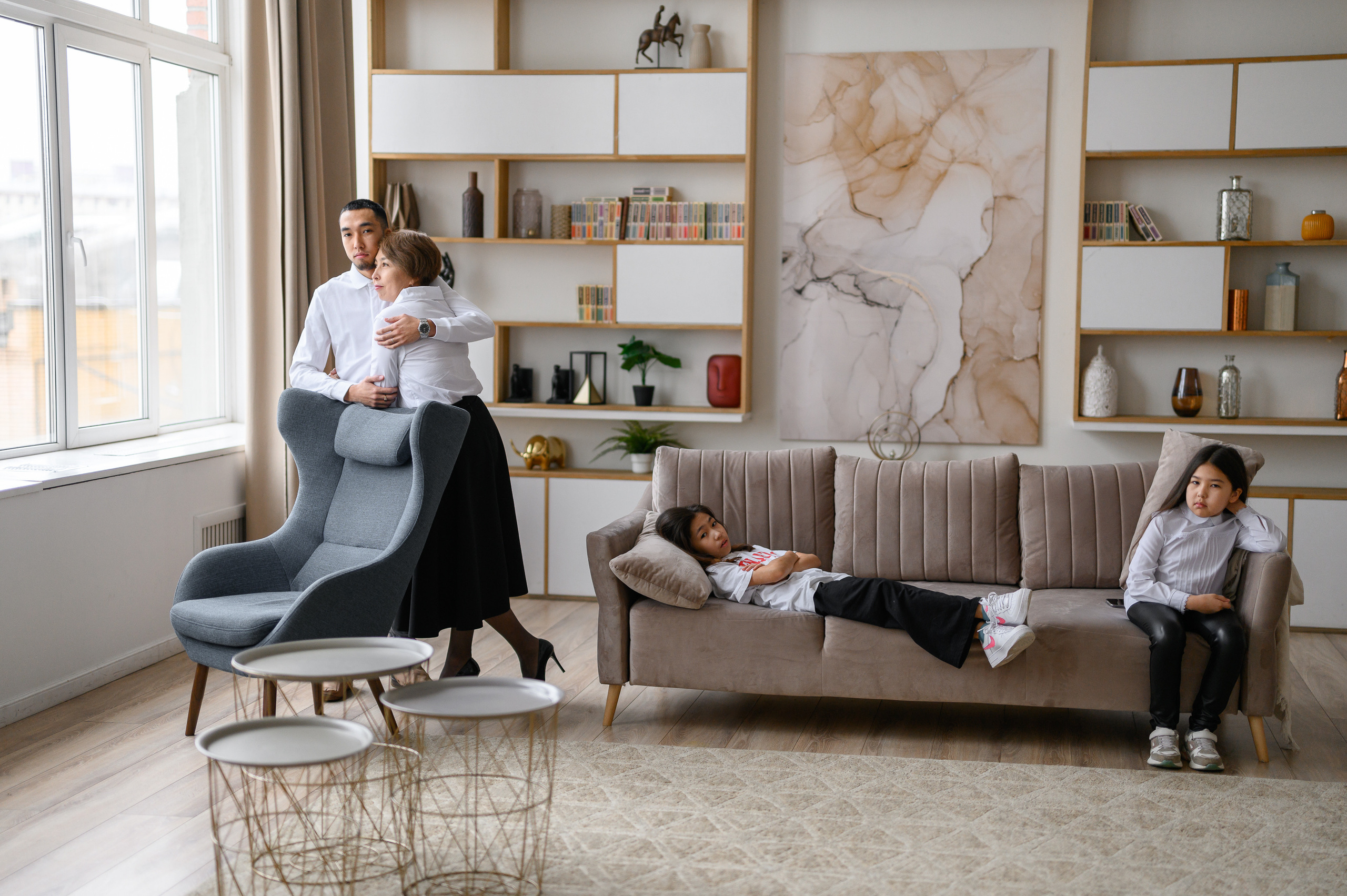 Семейная съёмка в студии. Semerlina.ru