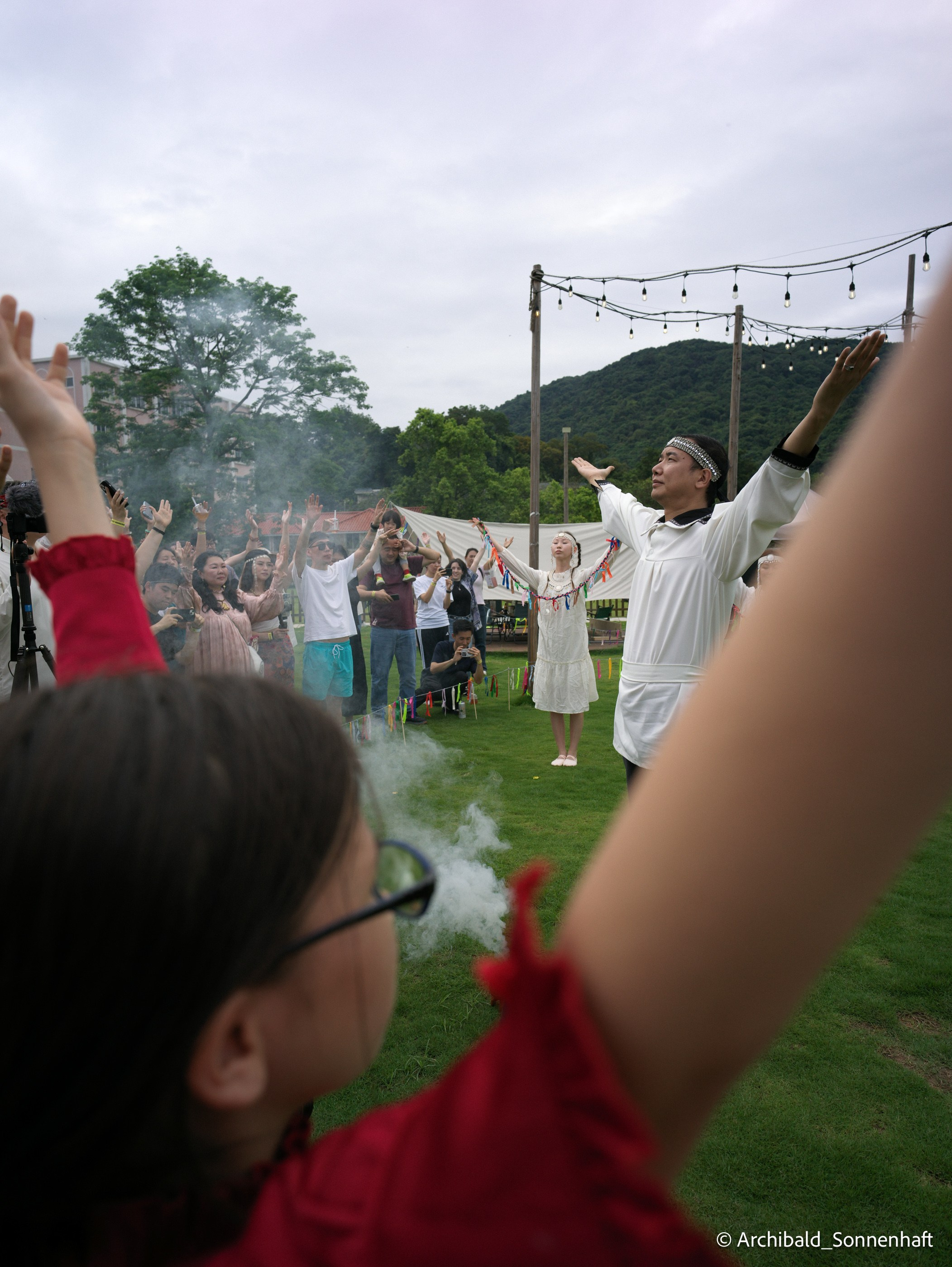 Yakuts festival of rebirth of nature after a hard winter. Photographer in Guangzhou, China. Archibald Sonnenhaft