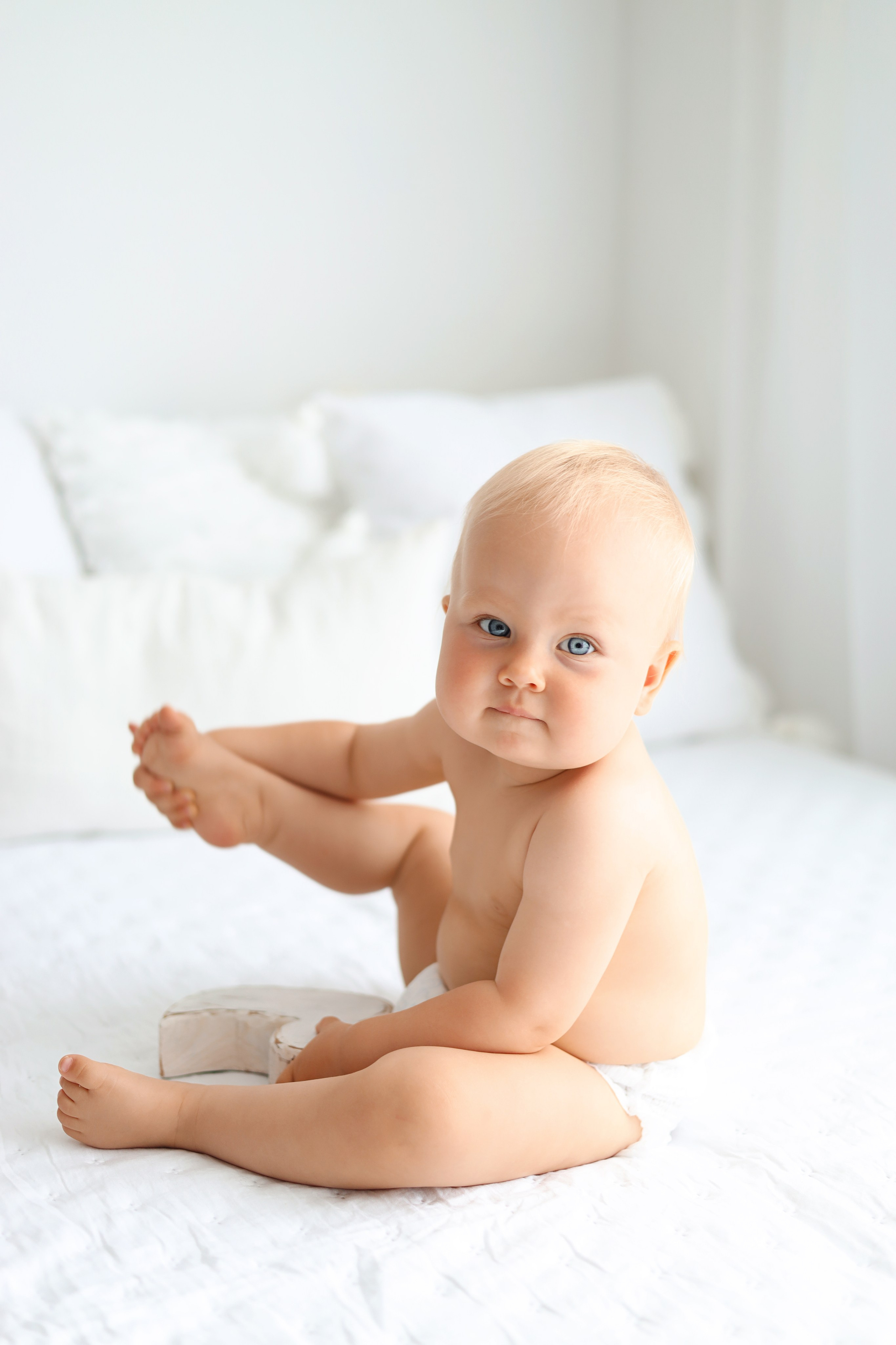 Детская фотосессия на 1 годик для Киры. Фотограф новорожденных Москва. Ньюборн фотограф Москва