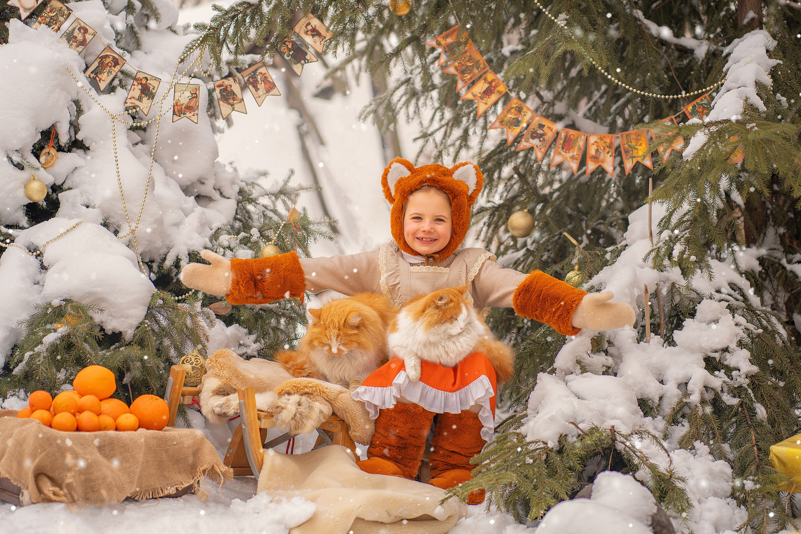 Детские новогодние и рождественские фотоистории. Детский и семейный фотограф в Москве и Подмосковье Настя Наумова