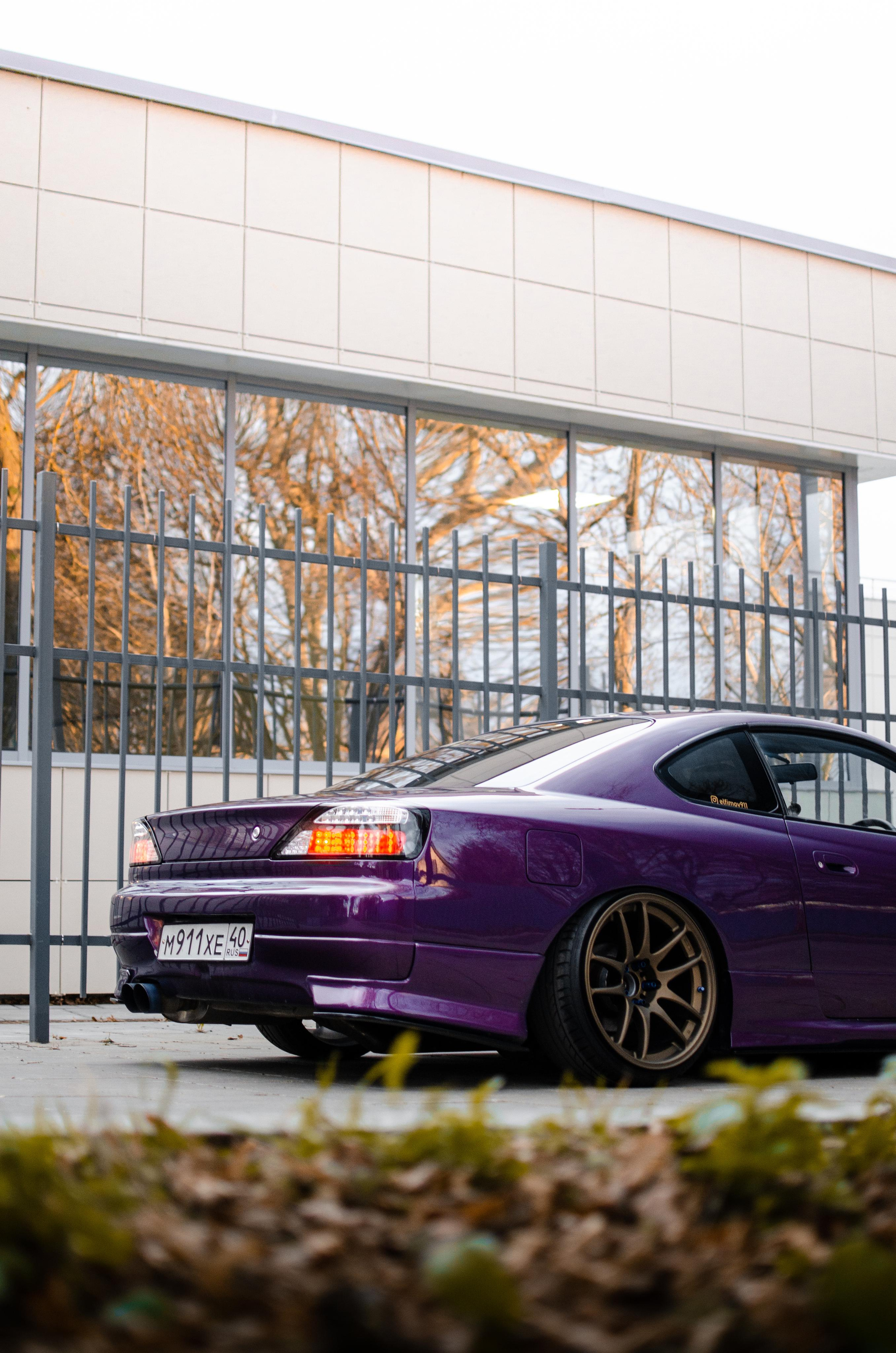 Автомобильная фото-сессия Nissan Silvia S15 Plum в Калуге