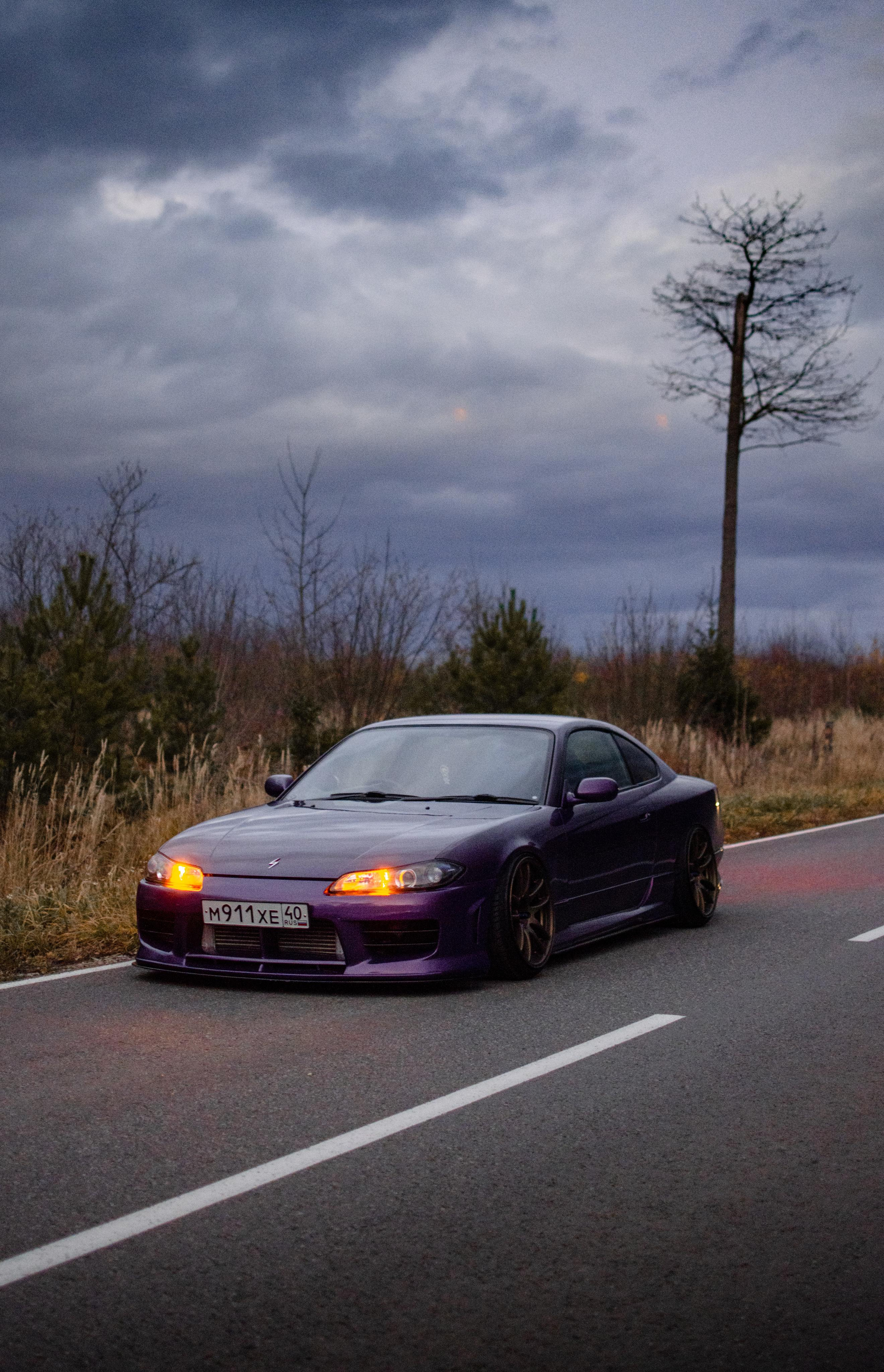 Автомобильная фото-сессия Nissan Silvia S15 Plum в Калуге