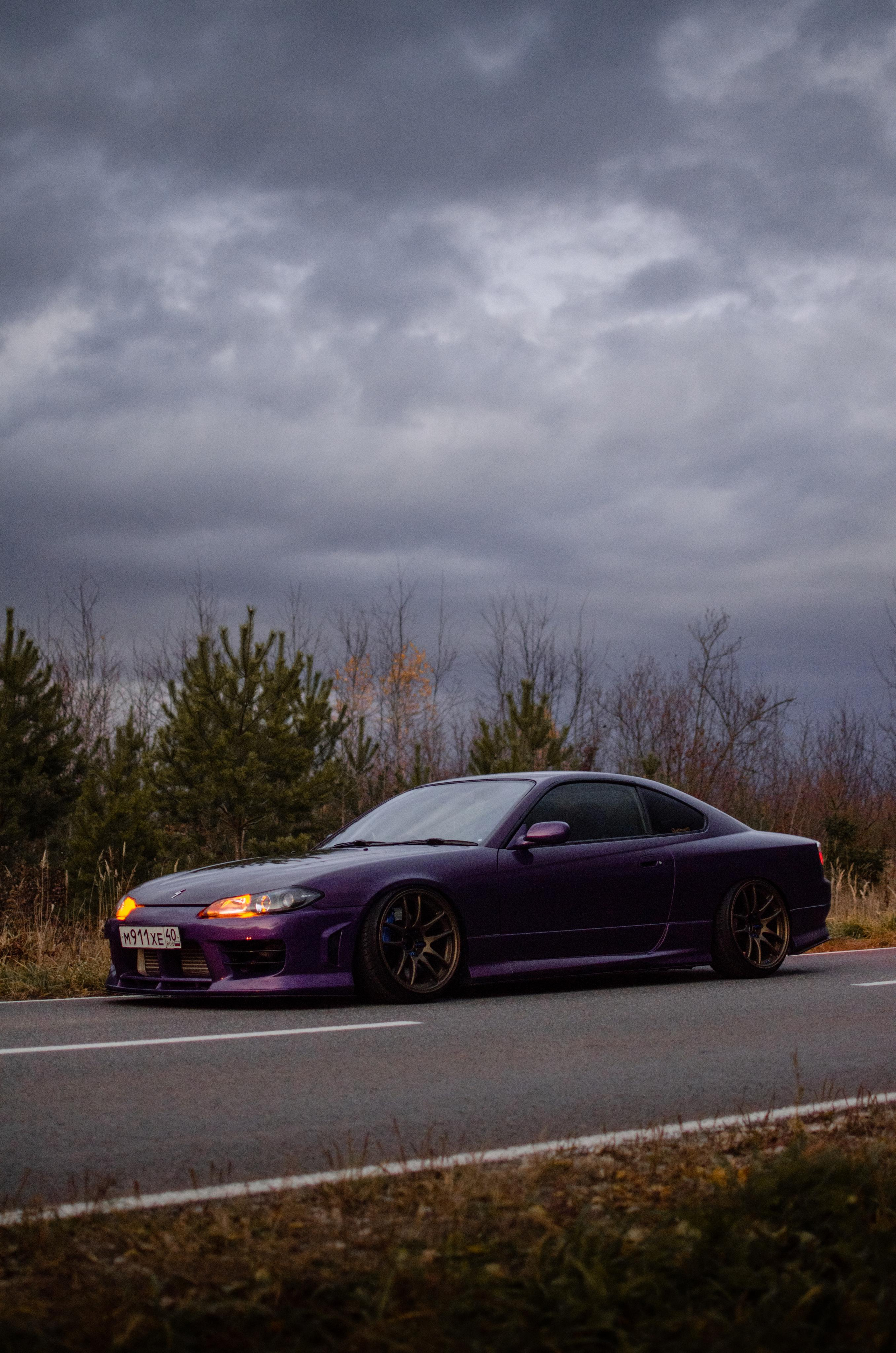 Автомобильная фото-сессия Nissan Silvia S15 Plum в Калуге