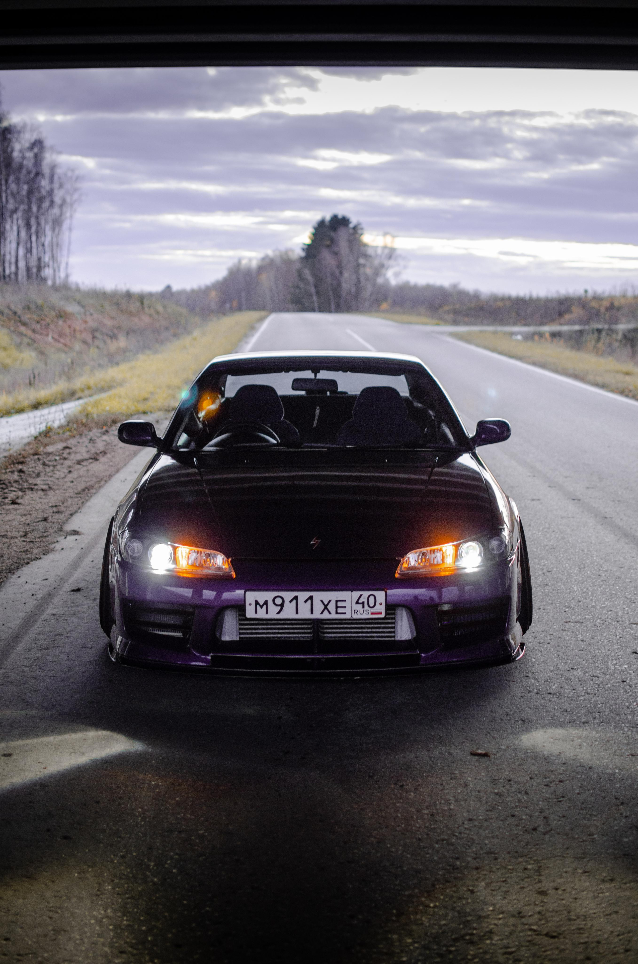 Автомобильная фото-сессия Nissan Silvia S15 Plum в Калуге
