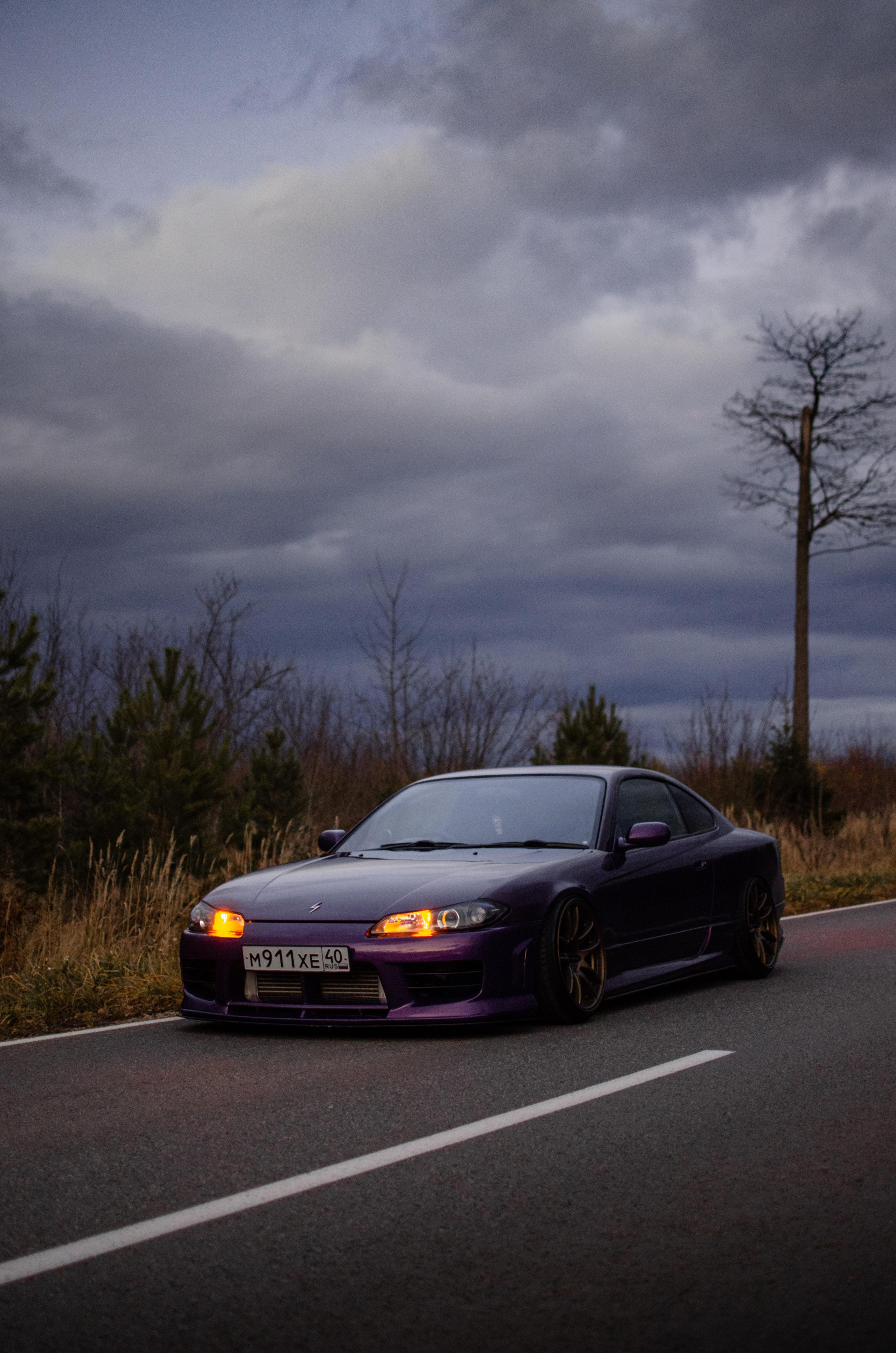 Автомобильная фото-сессия Nissan Silvia S15 Plum в Калуге