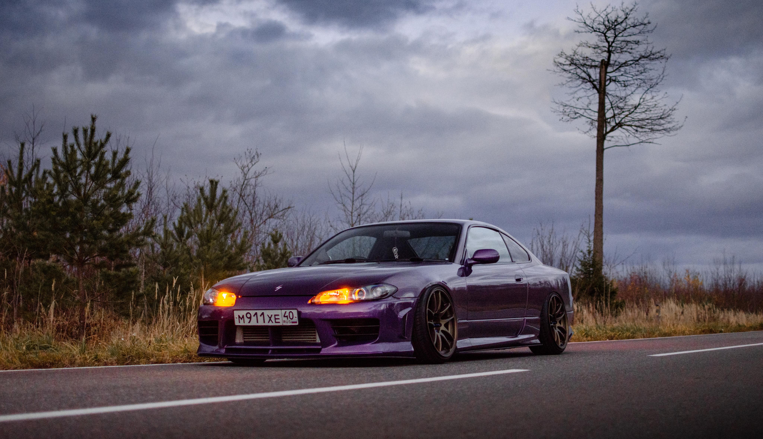 Автомобильная фото-сессия Nissan Silvia S15 Plum в Калуге