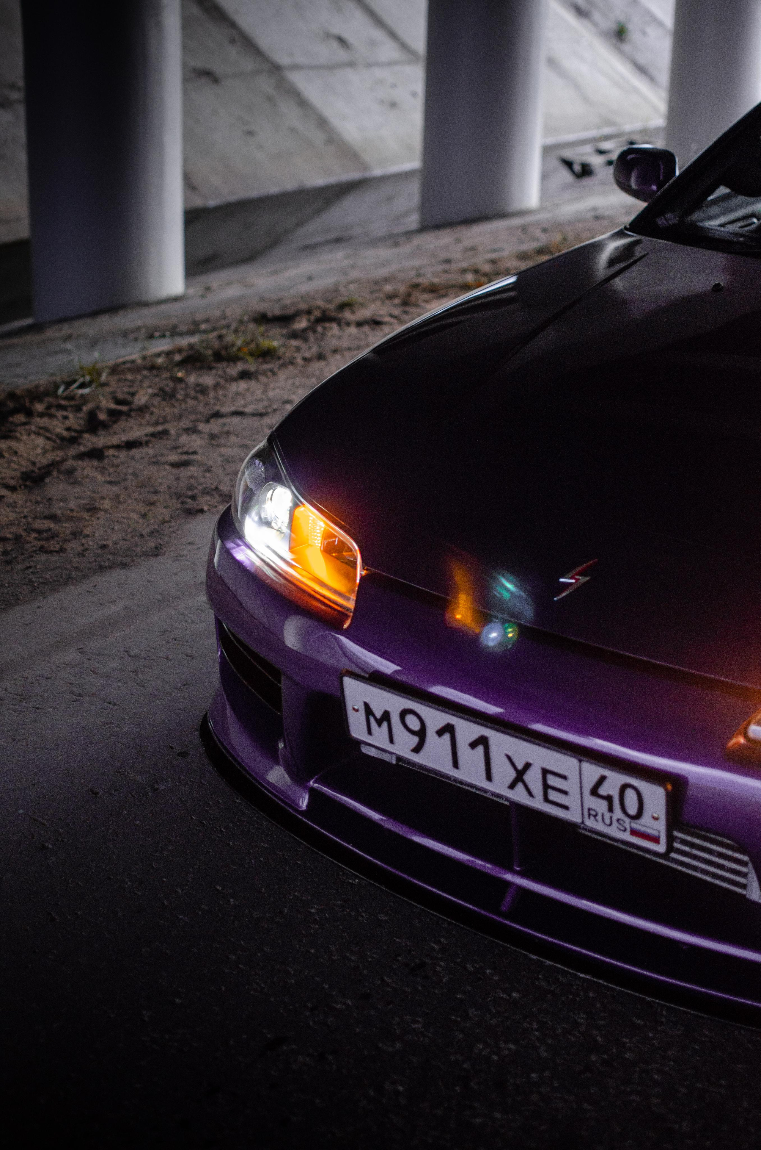 Автомобильная фото-сессия Nissan Silvia S15 Plum в Калуге