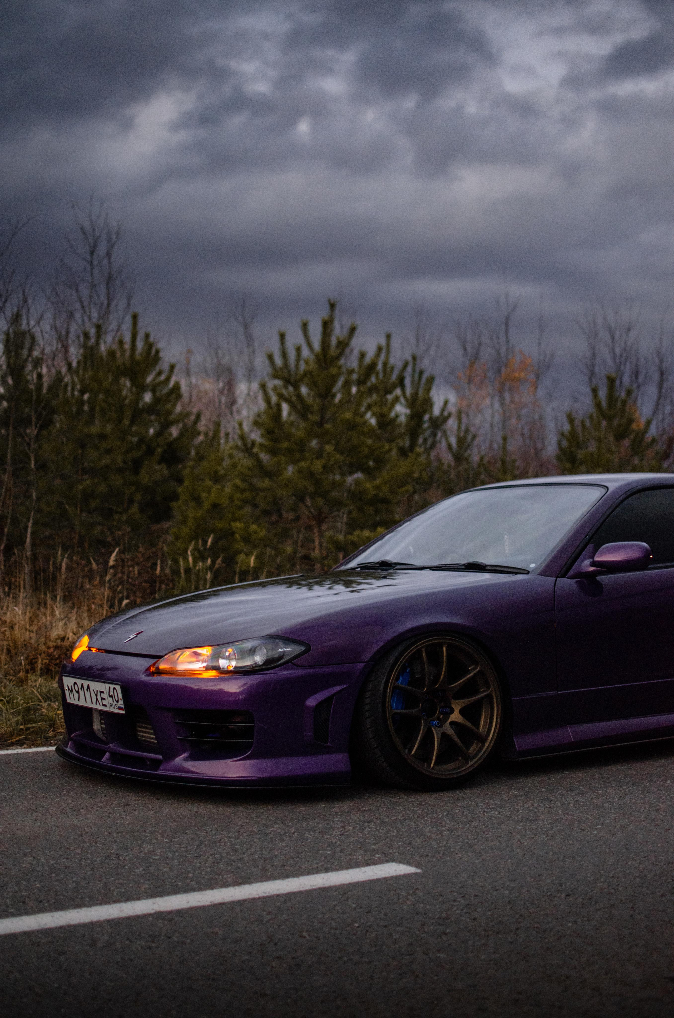 Автомобильная фото-сессия Nissan Silvia S15 Plum в Калуге