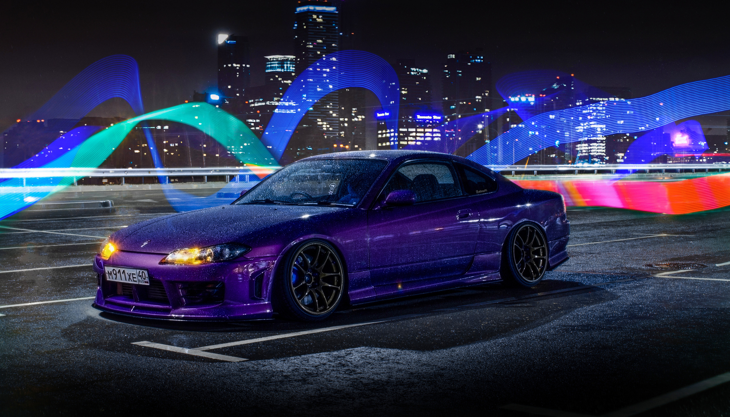 Автомобильная фото-сессия Nissan Silvia S15 Plum в Калуге