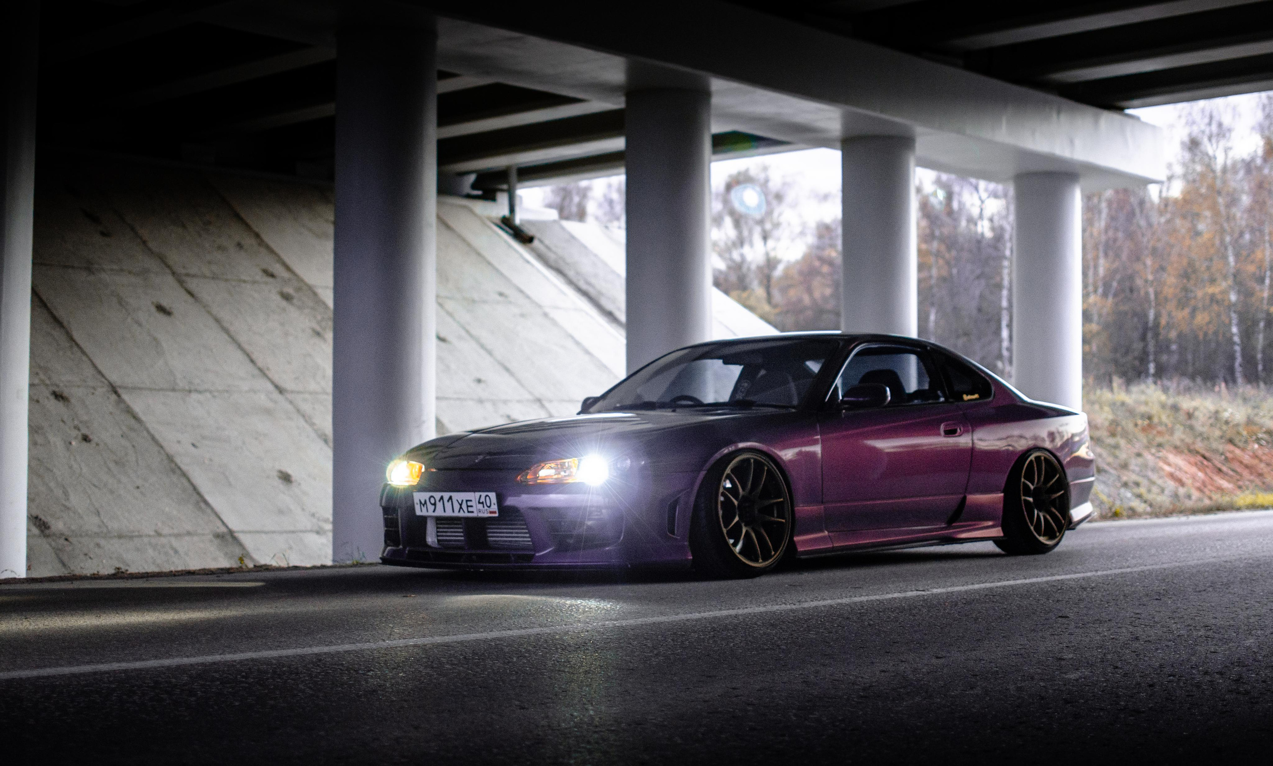 Автомобильная фото-сессия Nissan Silvia S15 Plum в Калуге