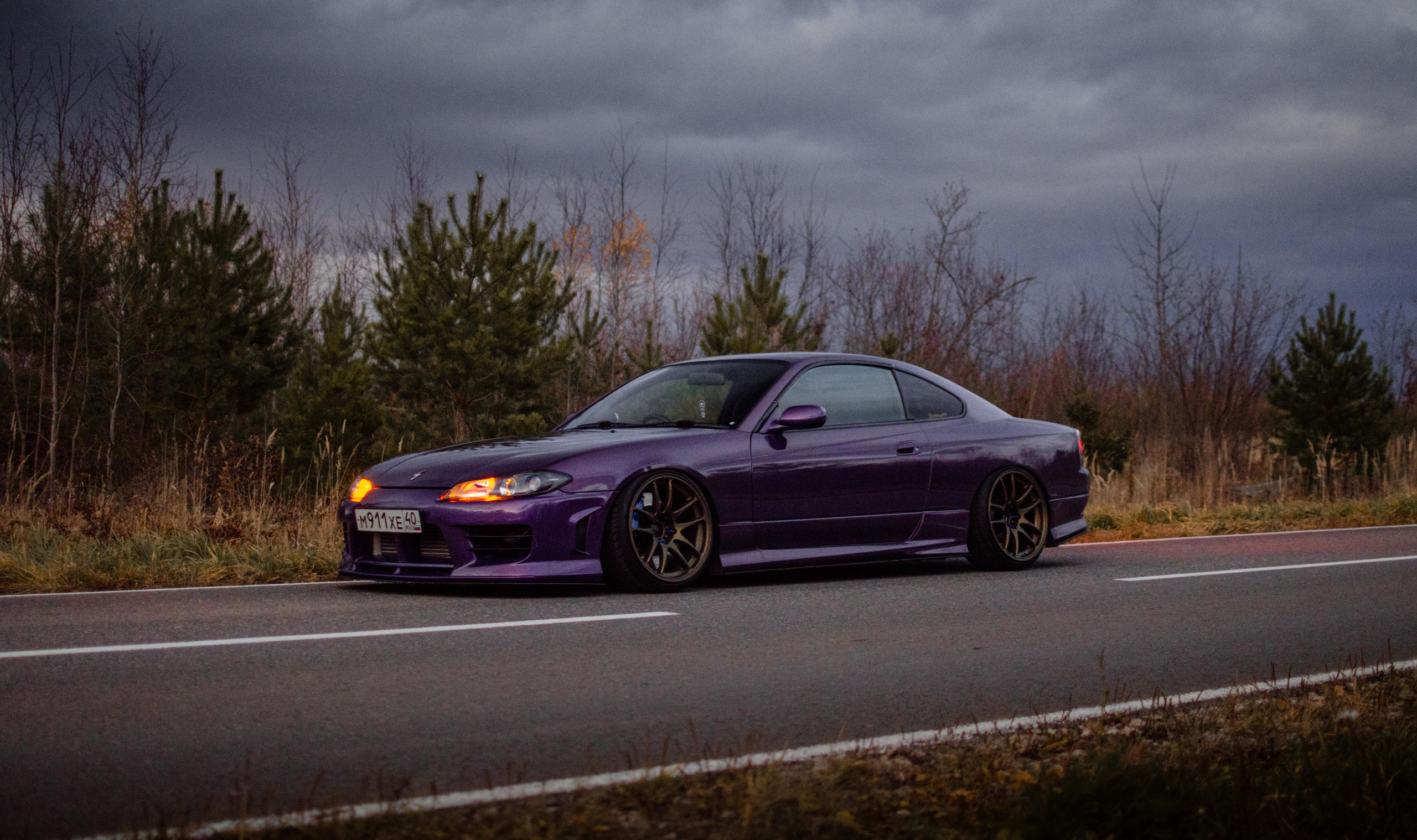 Автомобильная фото-сессия Nissan Silvia S15 Plum в Калуге
