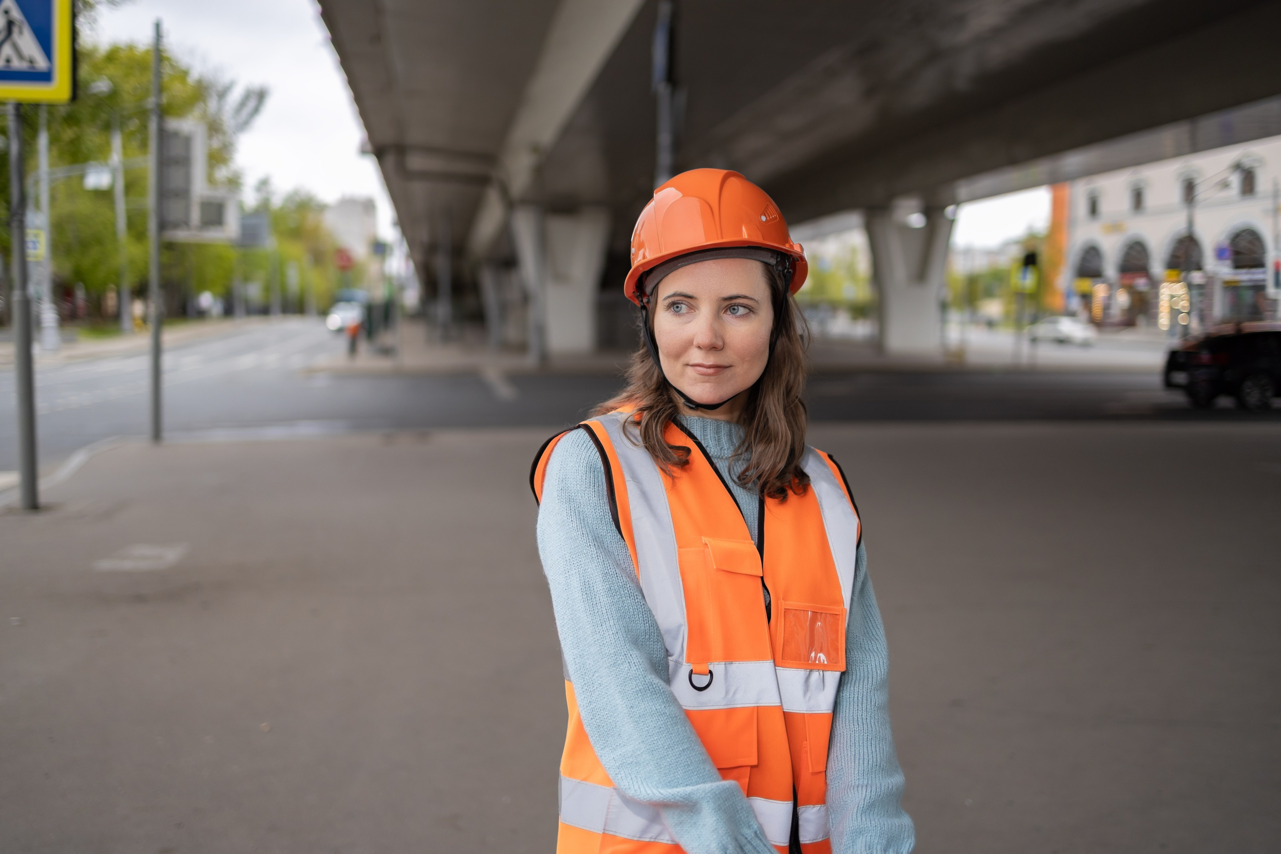 Фотосессия «Стройка» модель Ирина. Репортажный, семейный и студийный фотограф в Москве Демин Алексей