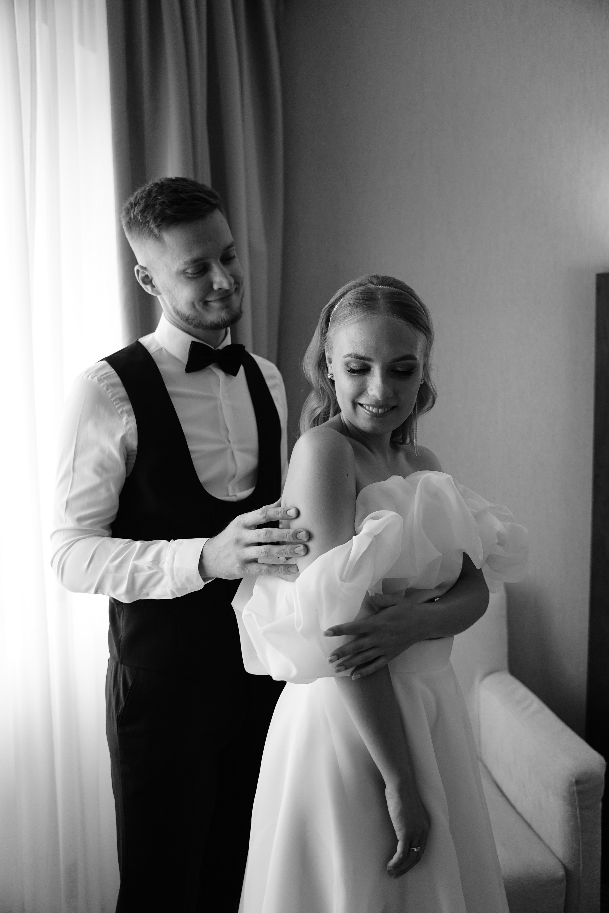 Никита и Галина чб. Свадебный фотограф в Самаре Анна Ковалева