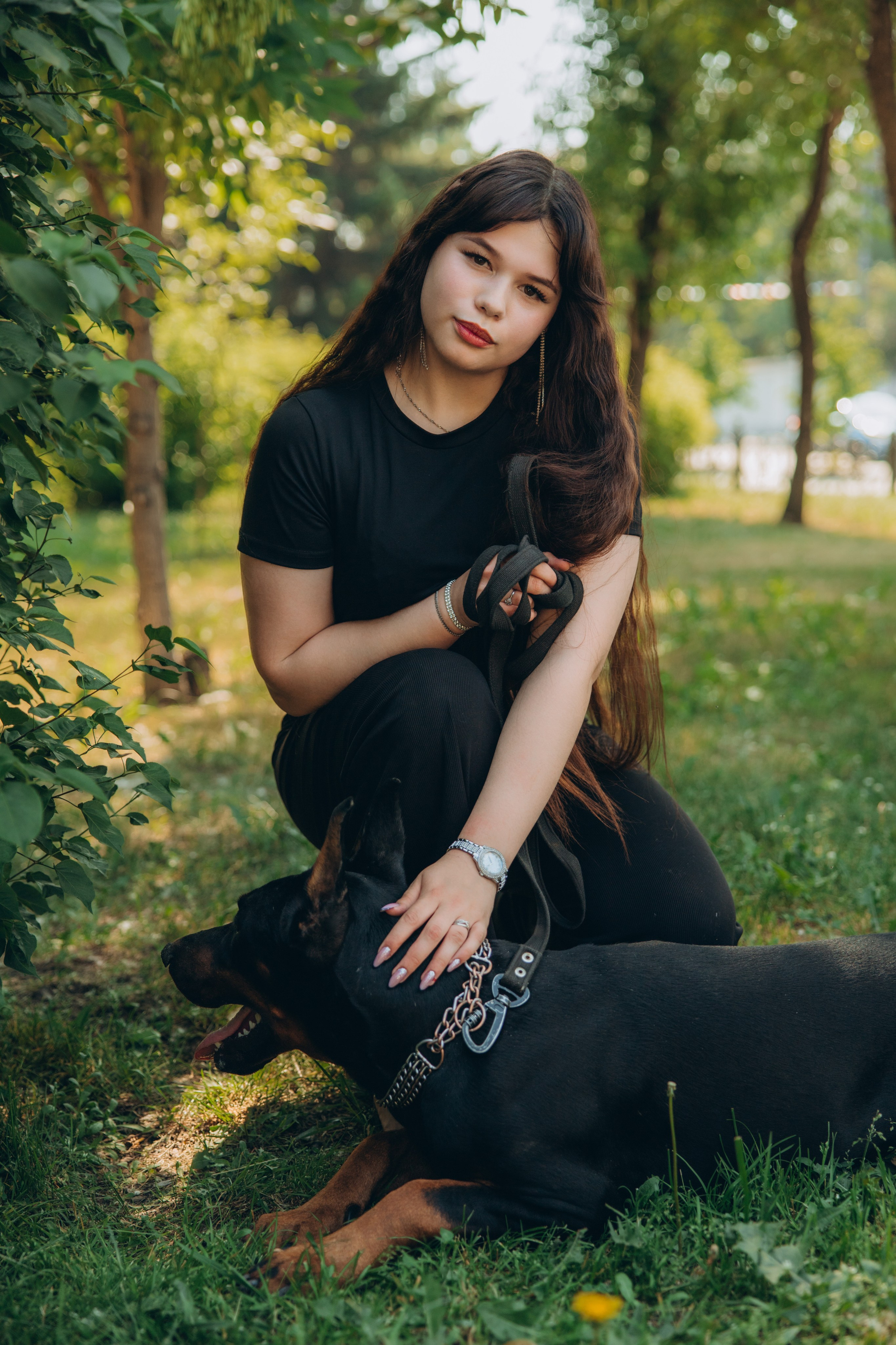 Фотосессия с доберманом. Свадебный, семейный фотограф в Иркутске Светлана Макаричева