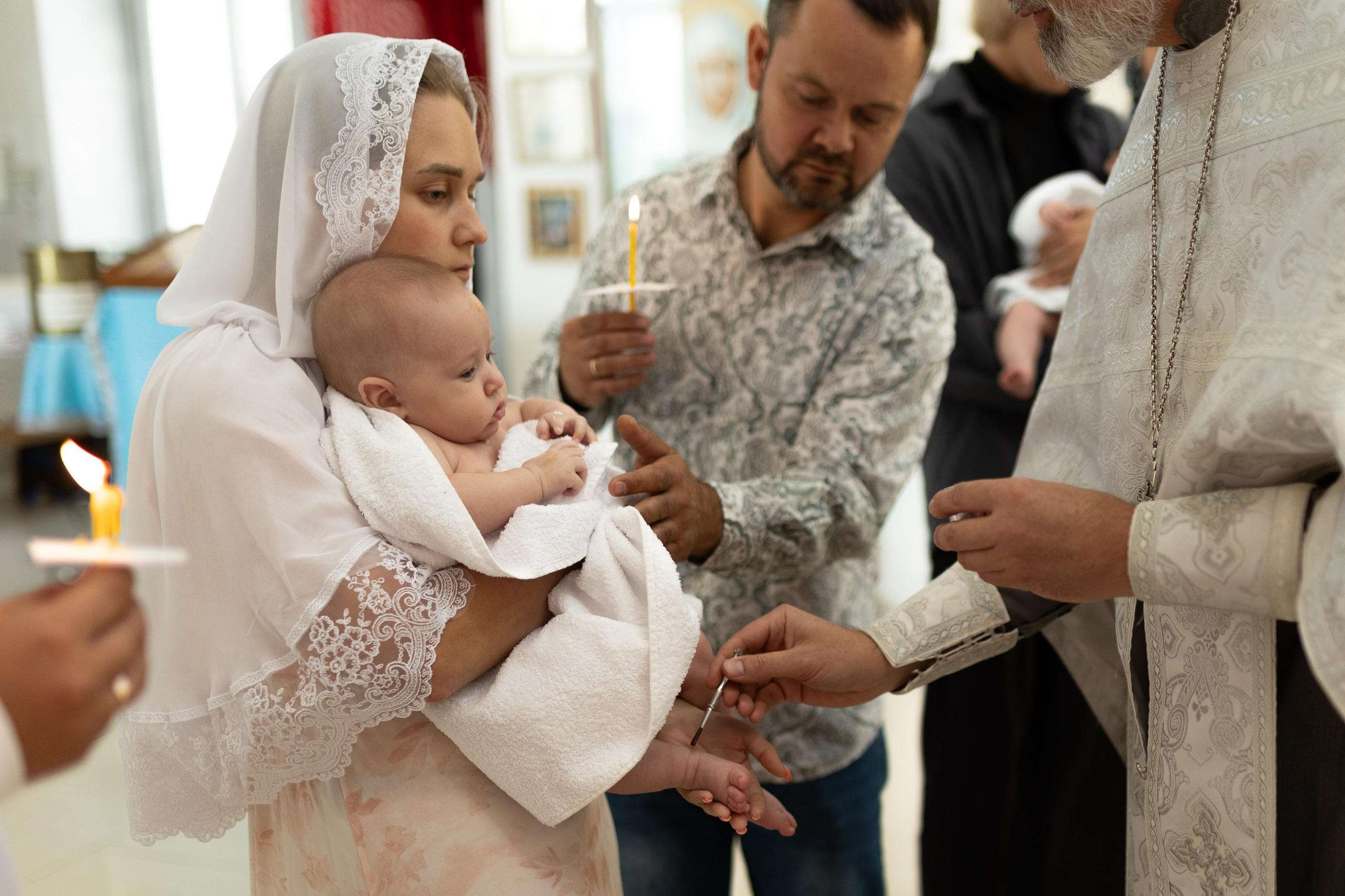 Крещение Артёма (все фото с таинсвта крещения). Фотограф новорожденных. Детский и семейный фотограф Марьяна Юдина