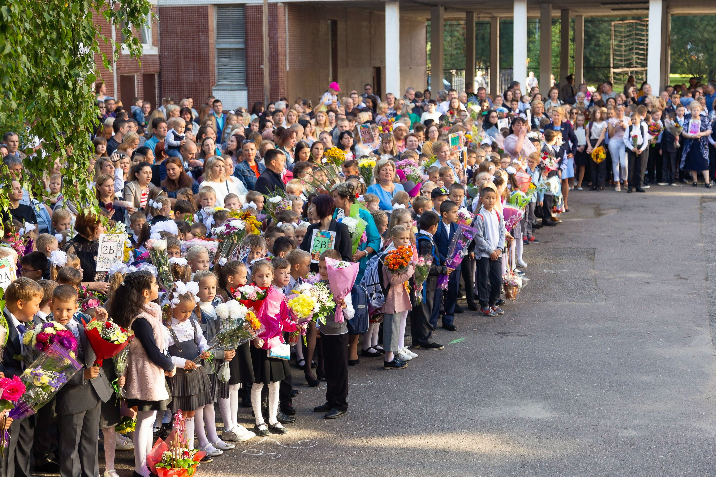 Линейка 1 сентября. Свадебный и Репортажный фотограф в Санкт-Петербурге