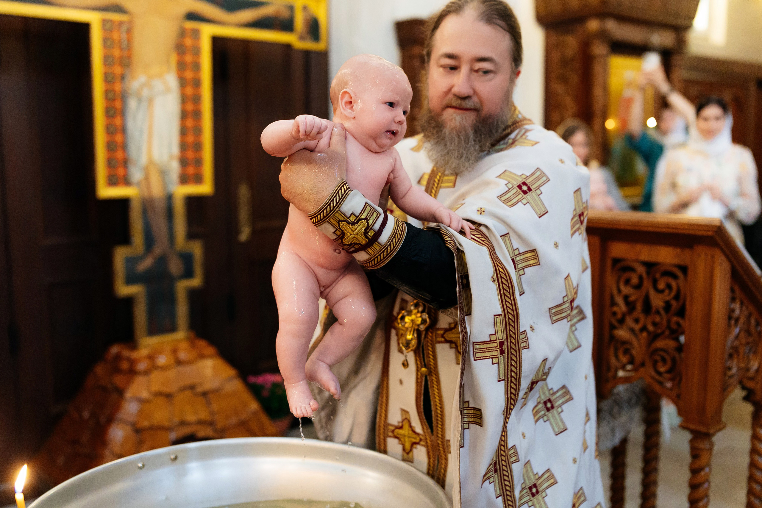 Крещение Анастасии. Семейный и детский фотограф в Москве Александра Мак